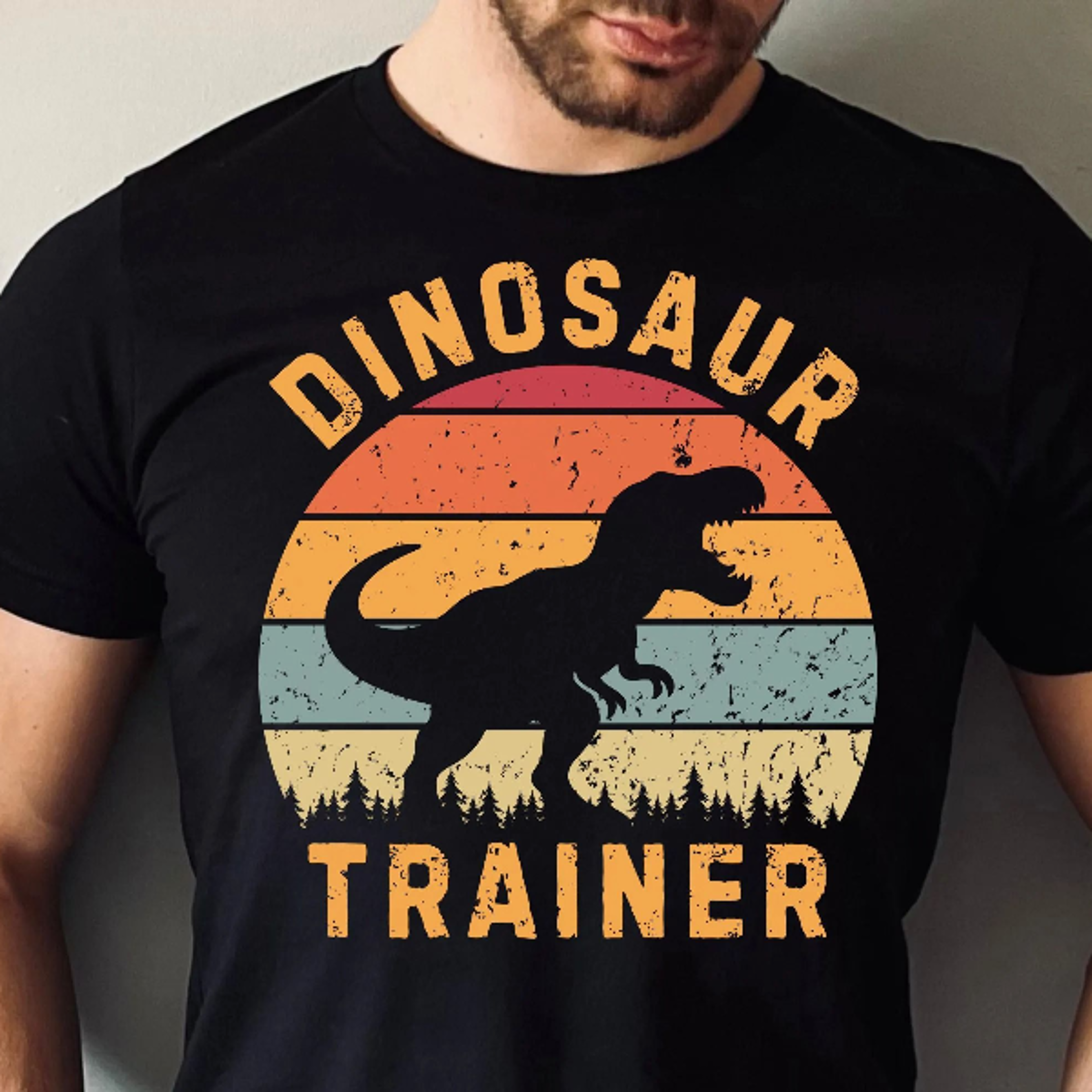 dinosaur trainer t-shirt | fun unisex tee for dino lovers, birthday gift, t-rex shirt, animal enthusiasts,