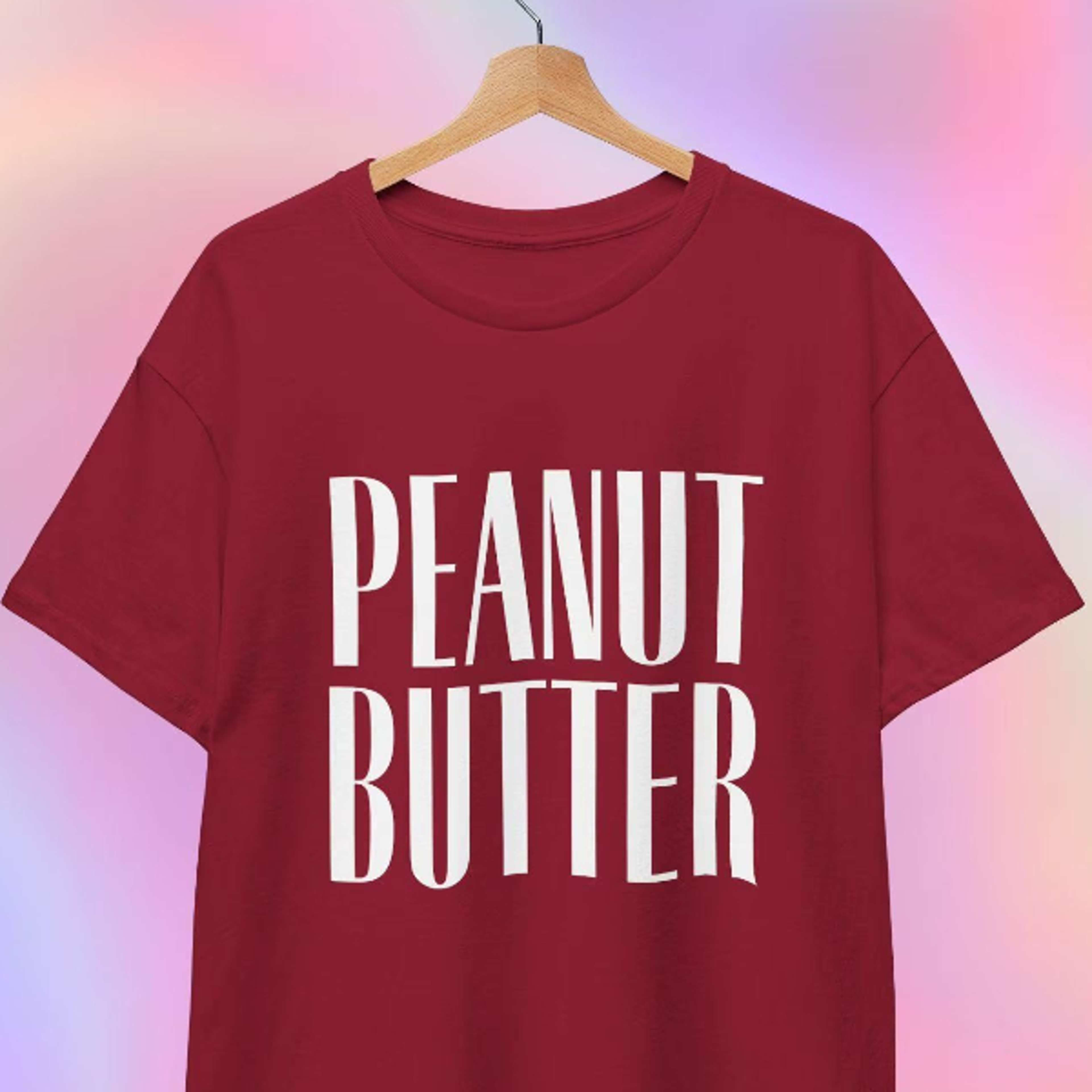 peanut butter t-shirt minimalist foodie unisex tee