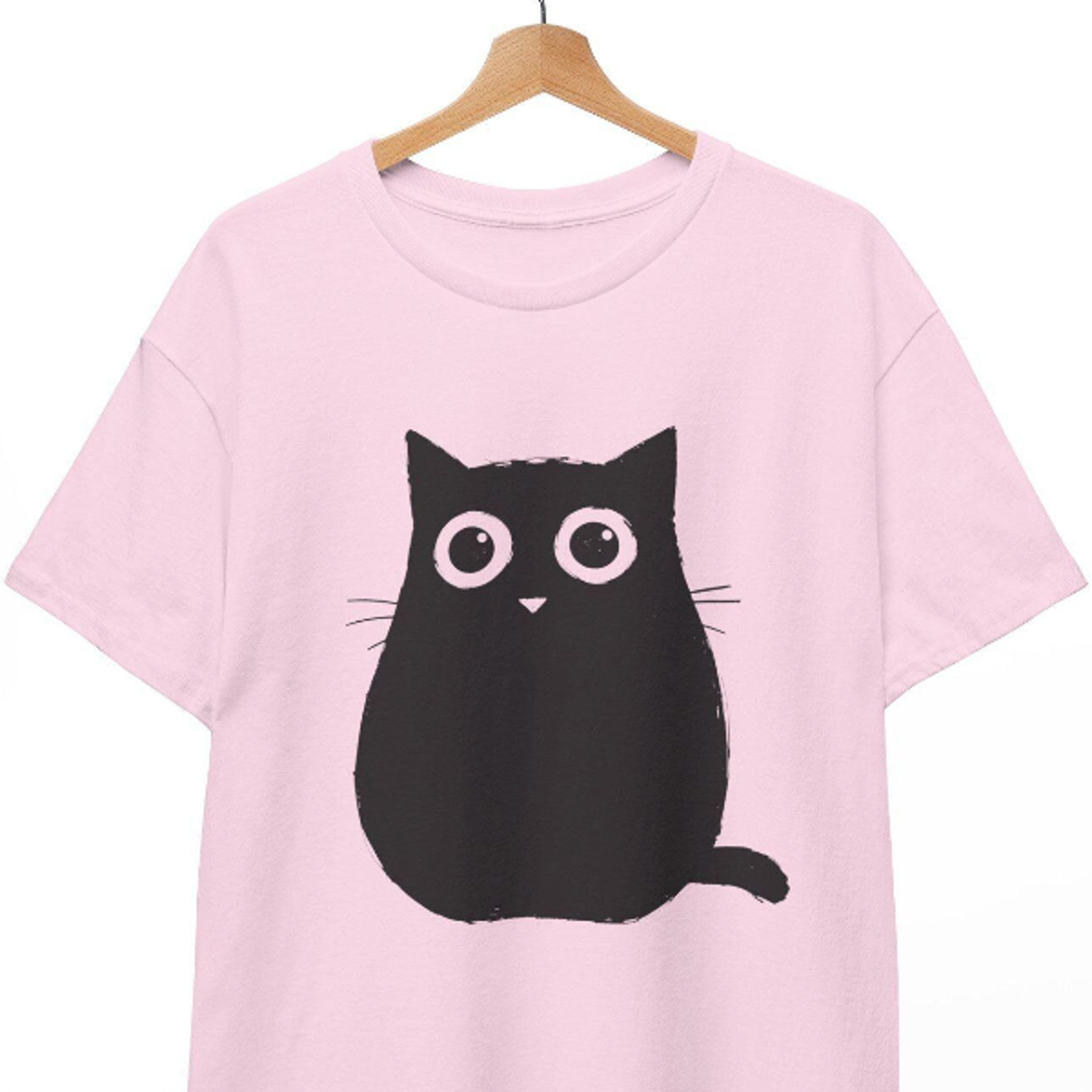 black cat t-shirt