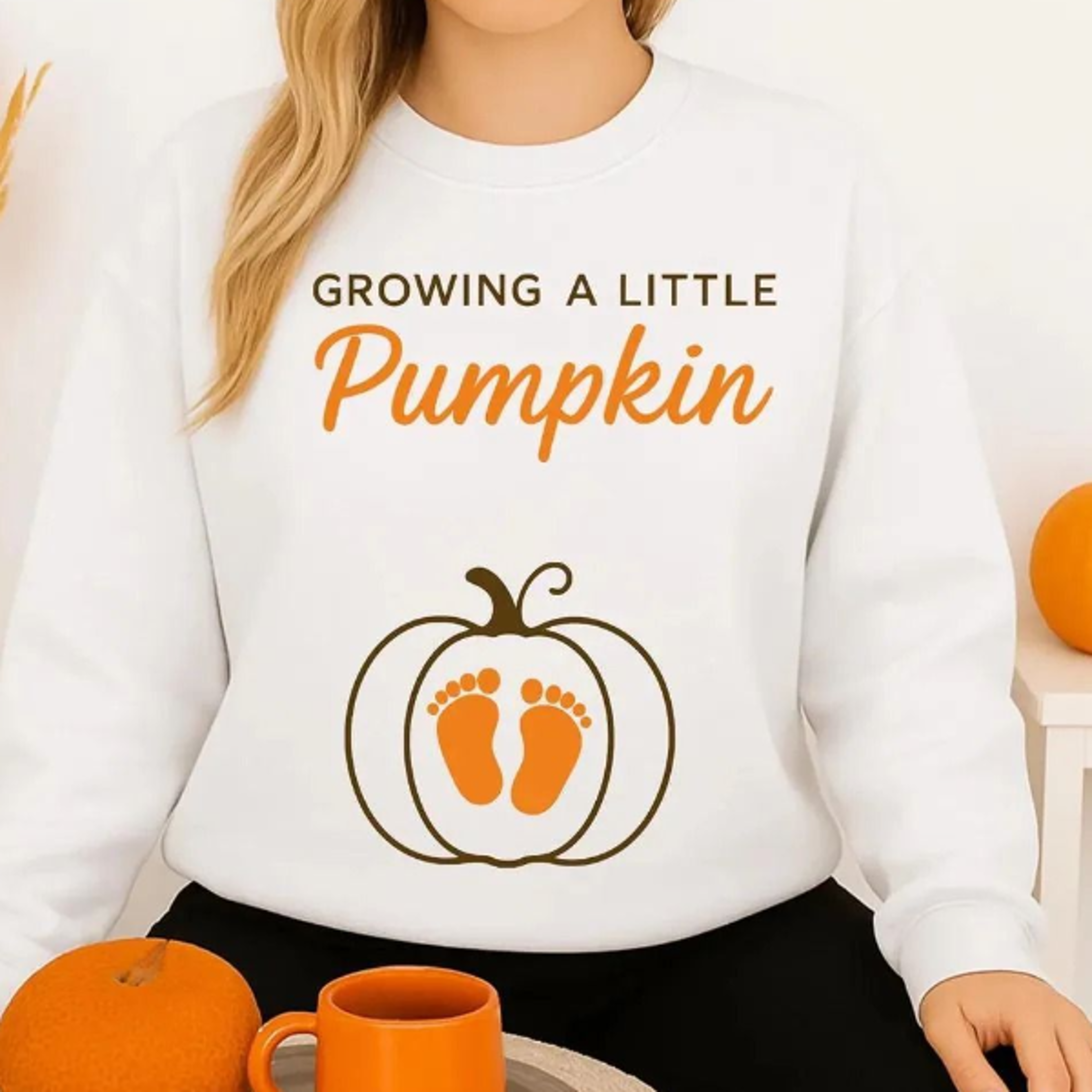 growing a little pumpkin sweatshirt, autumn maternity jumper, mama to be fall sweater, pregnancy announcement gift, hall