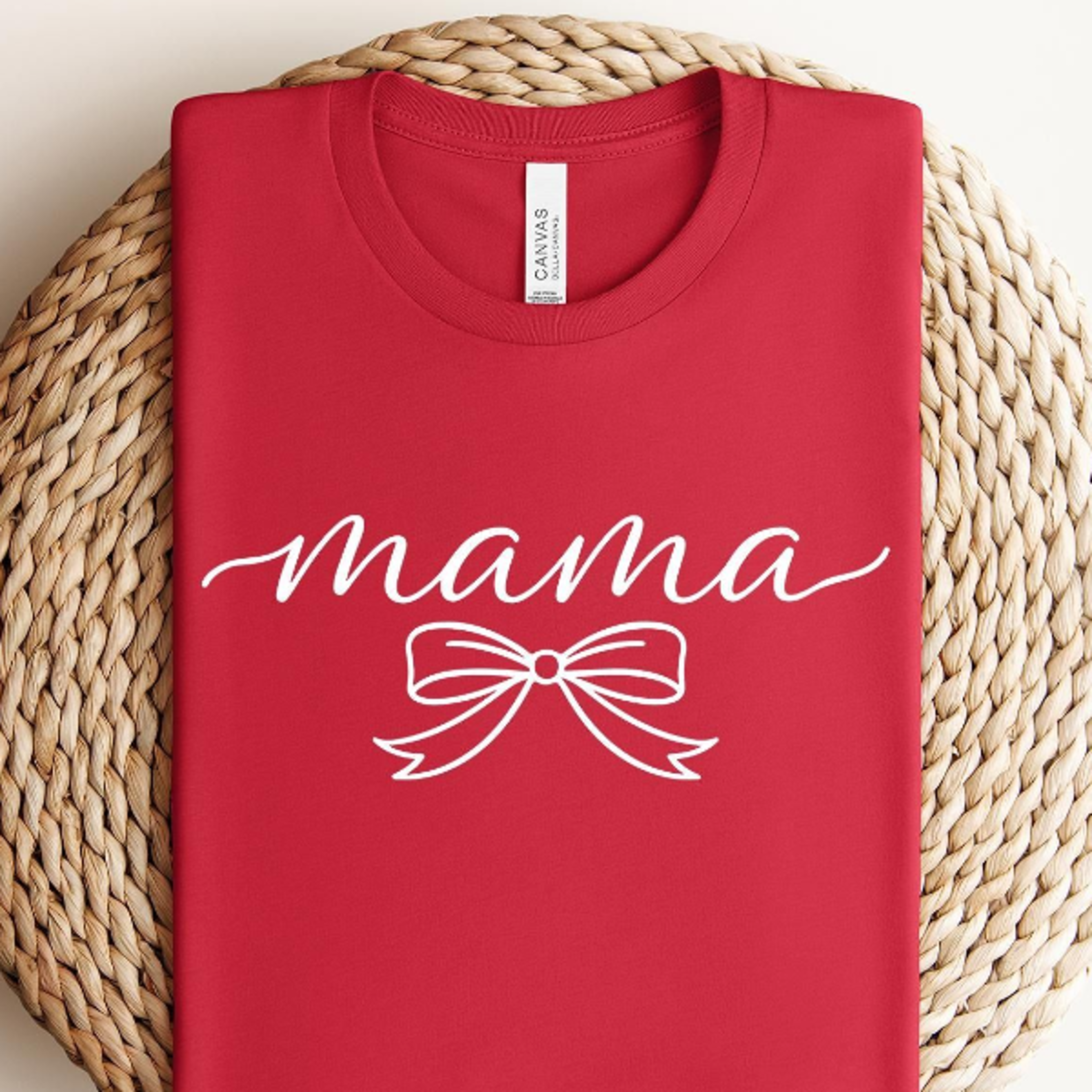 mama bow mom shirt, minimalist fall tee, coquette mama t-shirt, gift for mother day, new mom gift, pregnancy reveal tee,