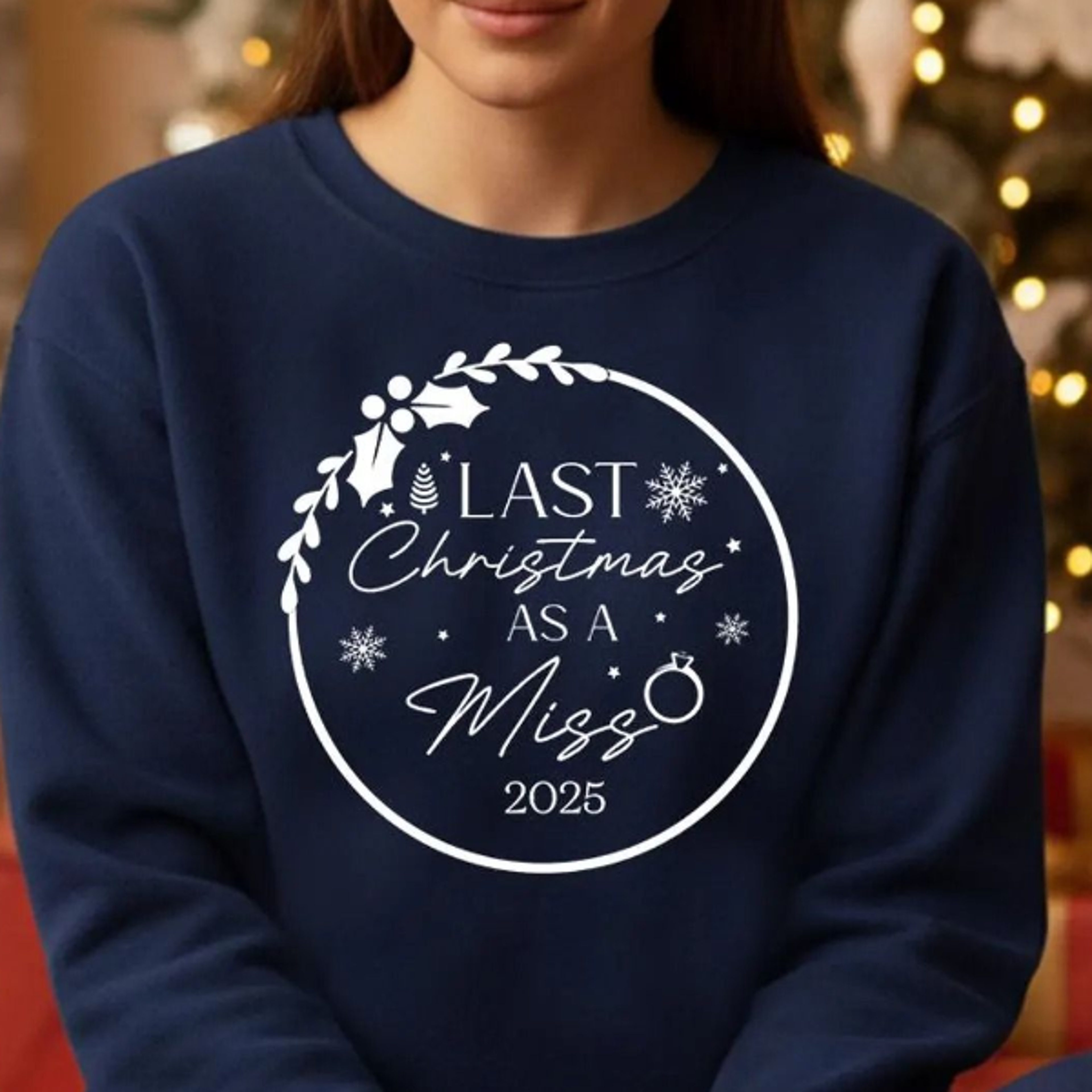 last christmas as a miss sweatshirt, future mrs bride to be christmas jumper, xmas matching women sweater, bachelorette