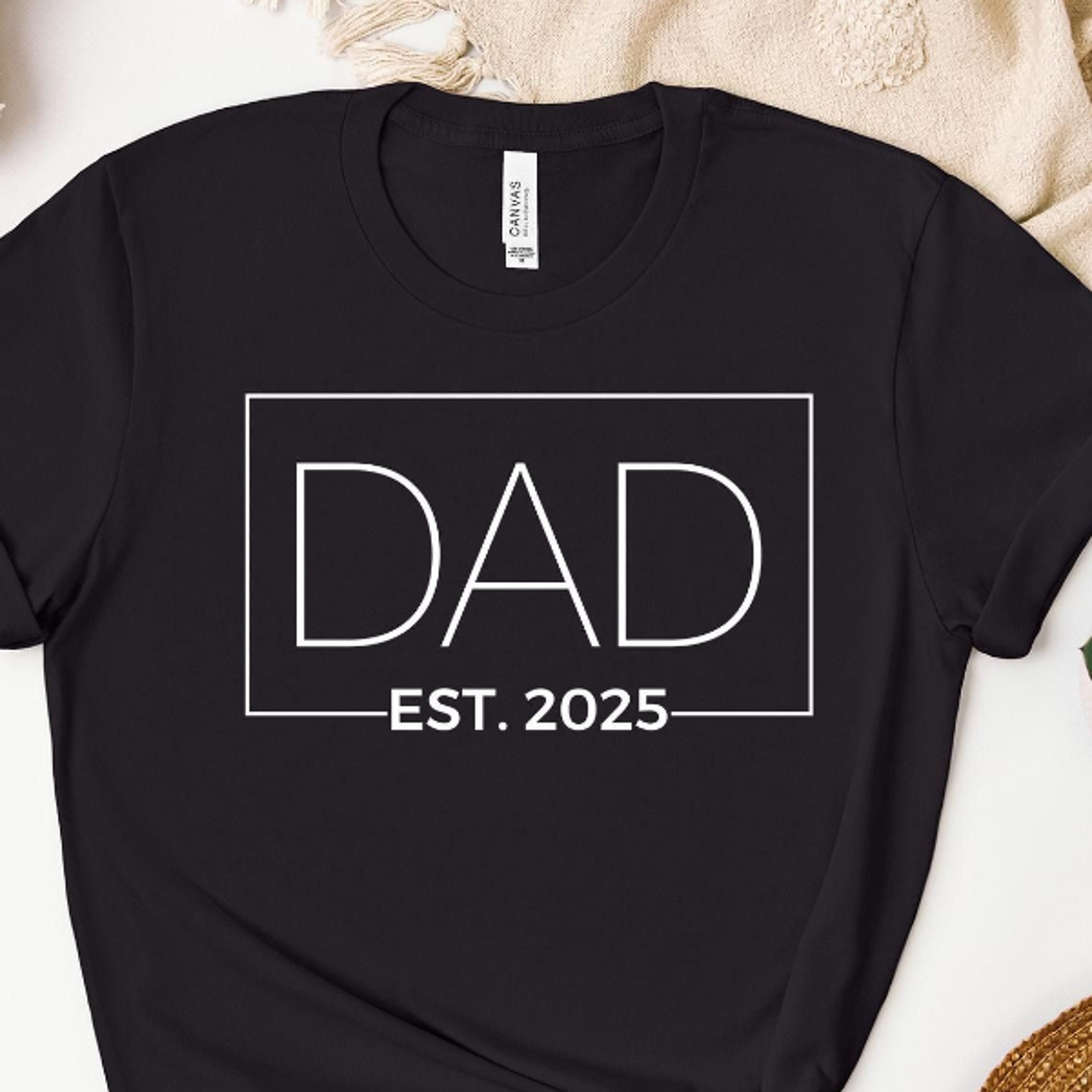 funny dad est 2026 printed shirt, new dad gift tee, expecting father announcement t shirt, fathers day present for him,