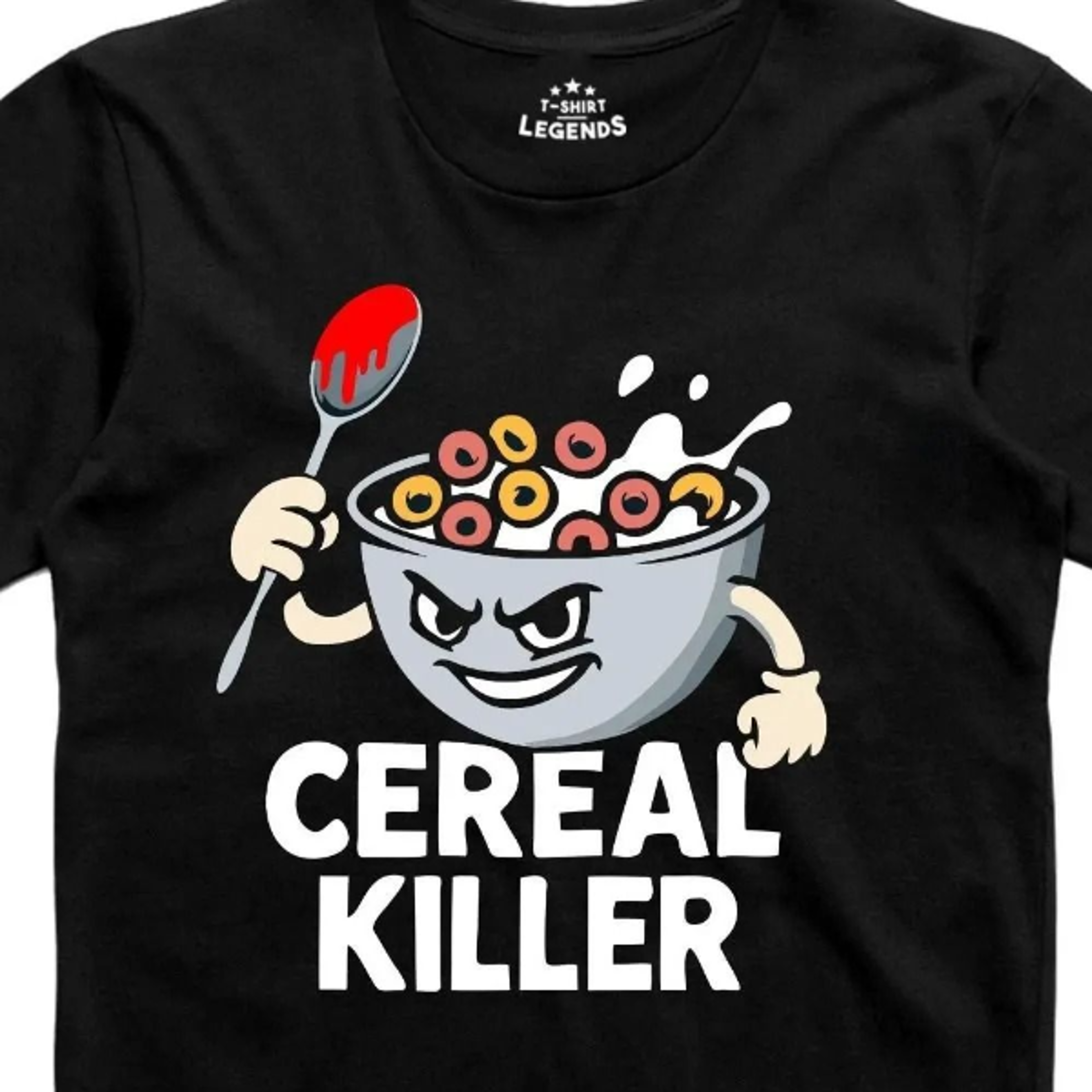 mens funny novelty t shirt cereal killer x mas gift novelty tee