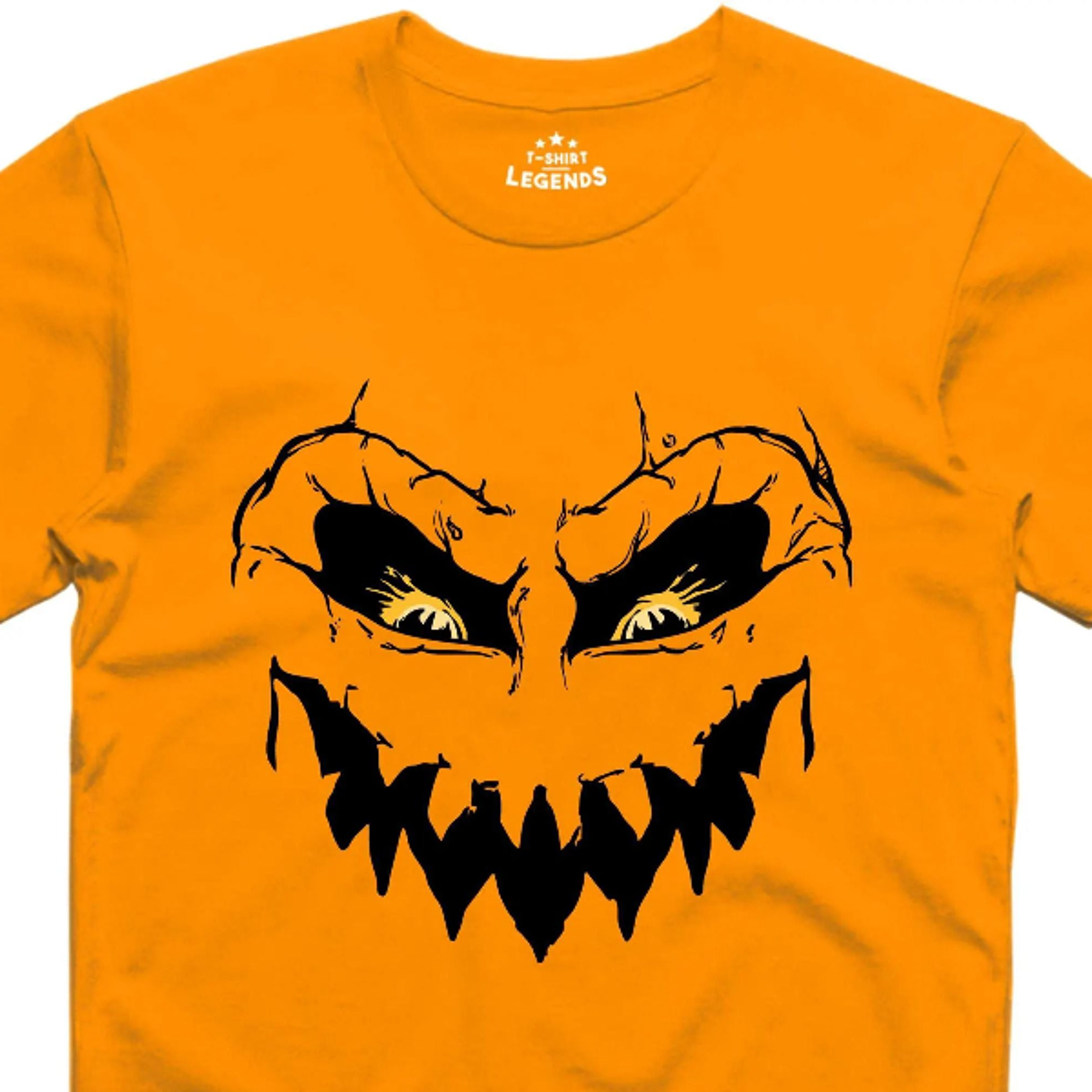 halloween mens funny t shirt pumpkin costume regular fit 100% cotton tee