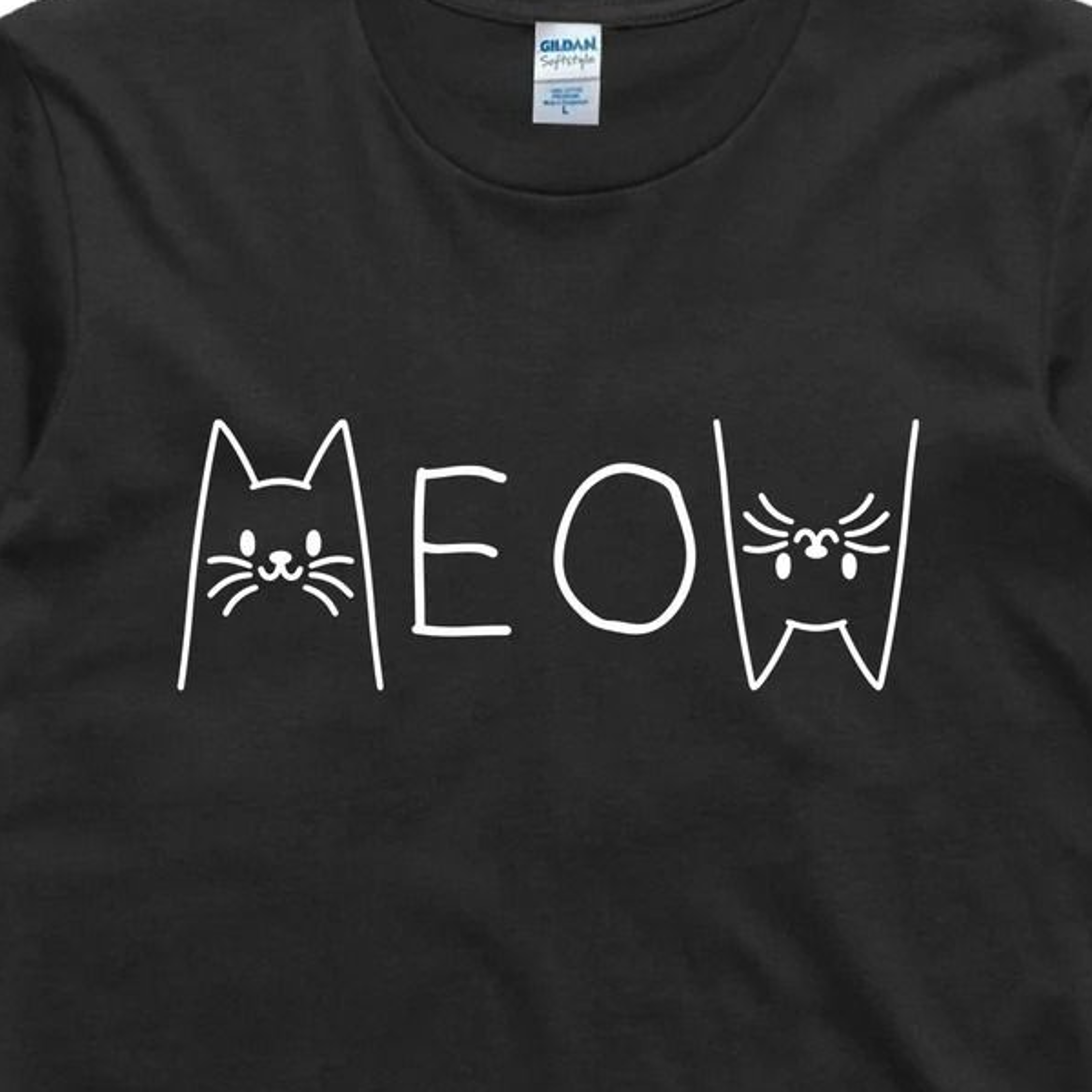 cat t shirt funny cure gift animal lover cotton tee