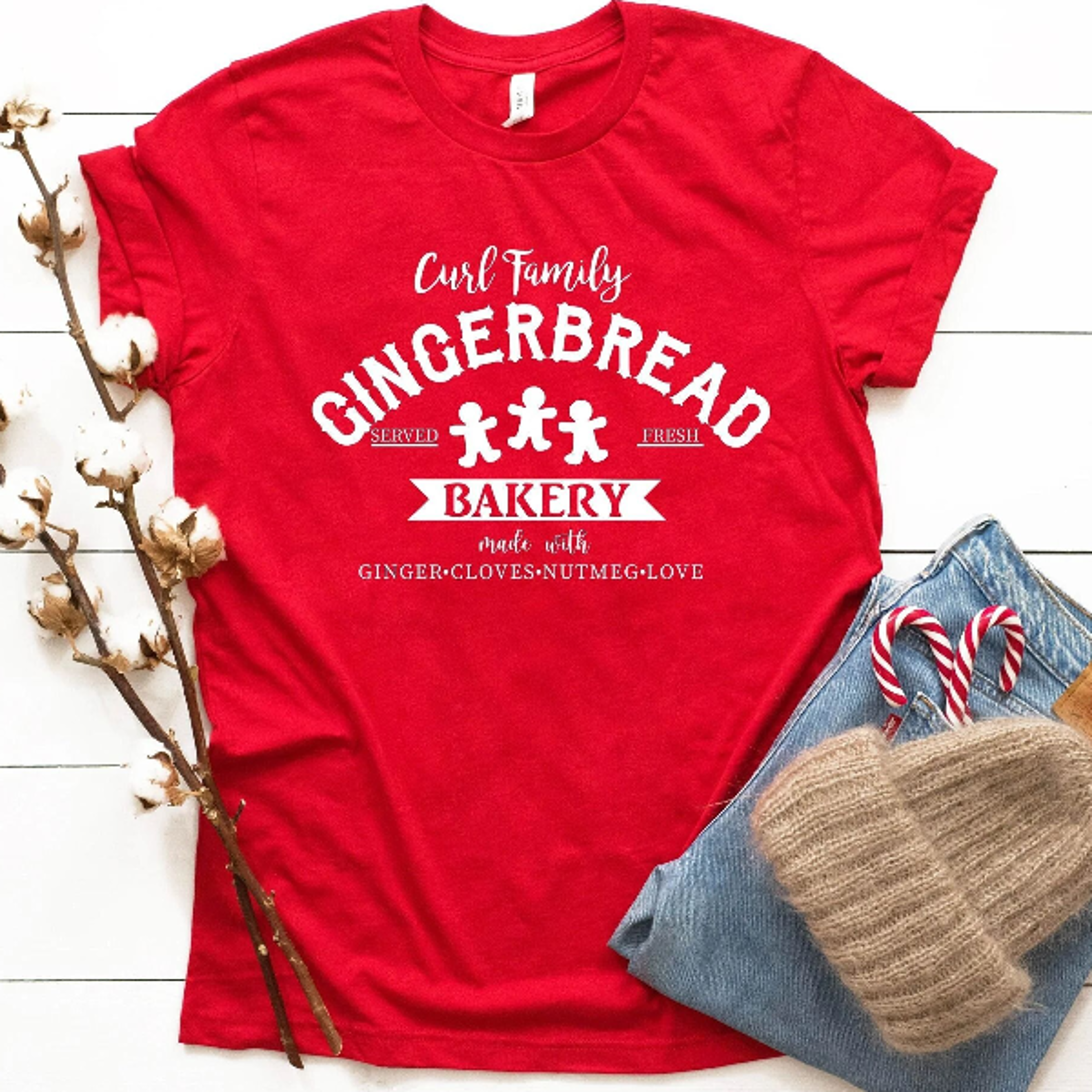 gingerbread bakery shirt funny christmas family graphic tee holiday baking xmas gift