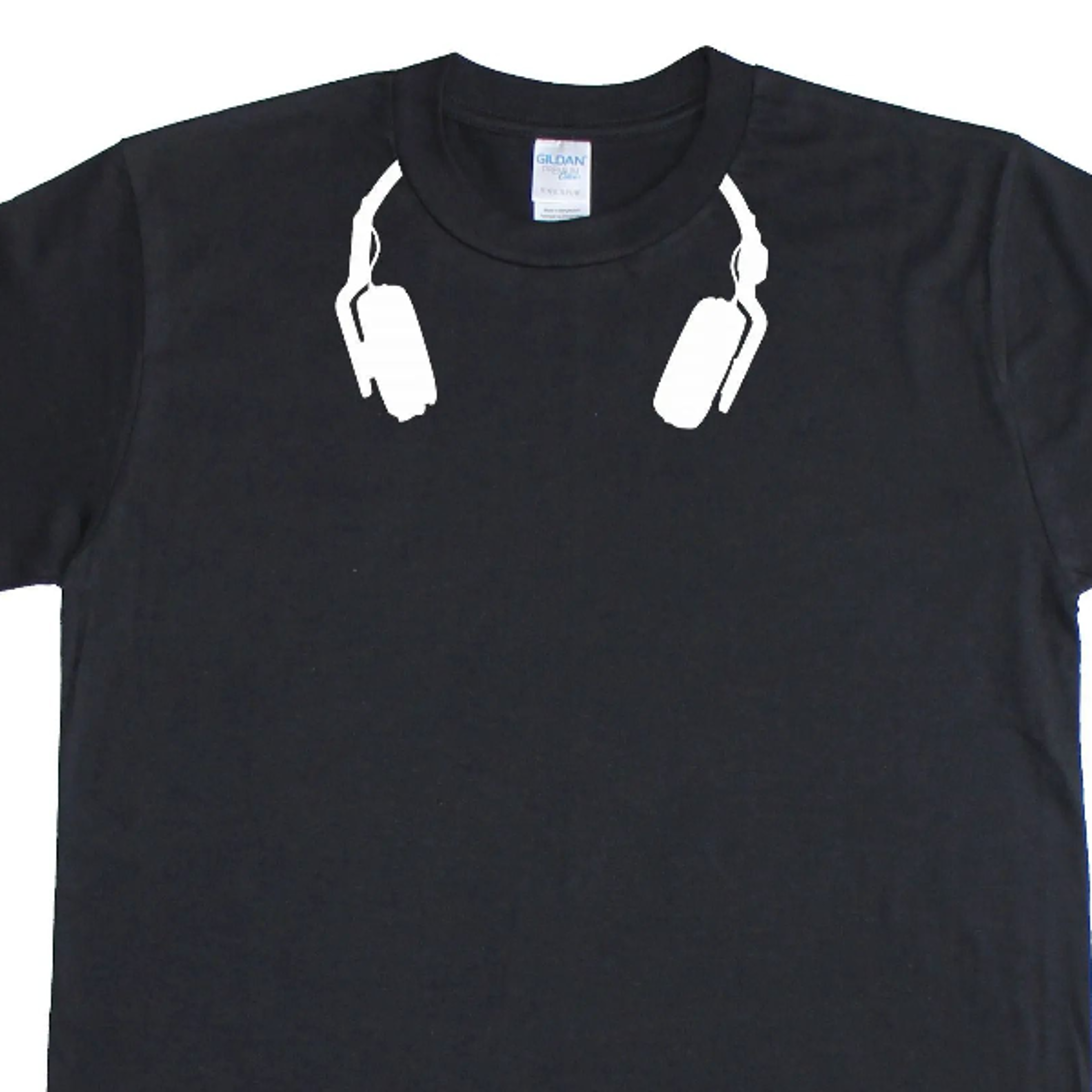 headphones music dj turntablist mens loose fit cotton t-shirt