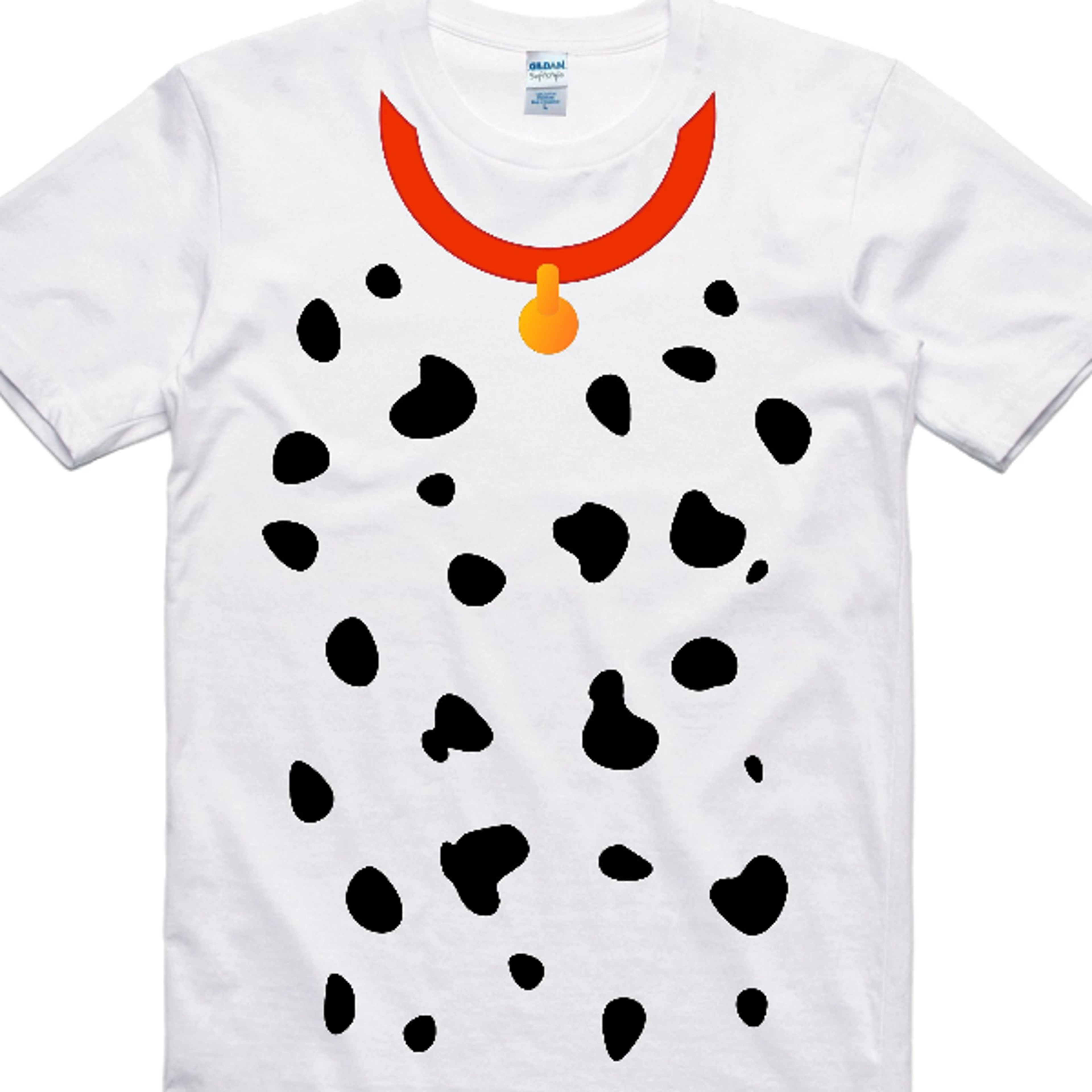 world book day dalmation t shirt costume / halloween fancy dress cotton tee