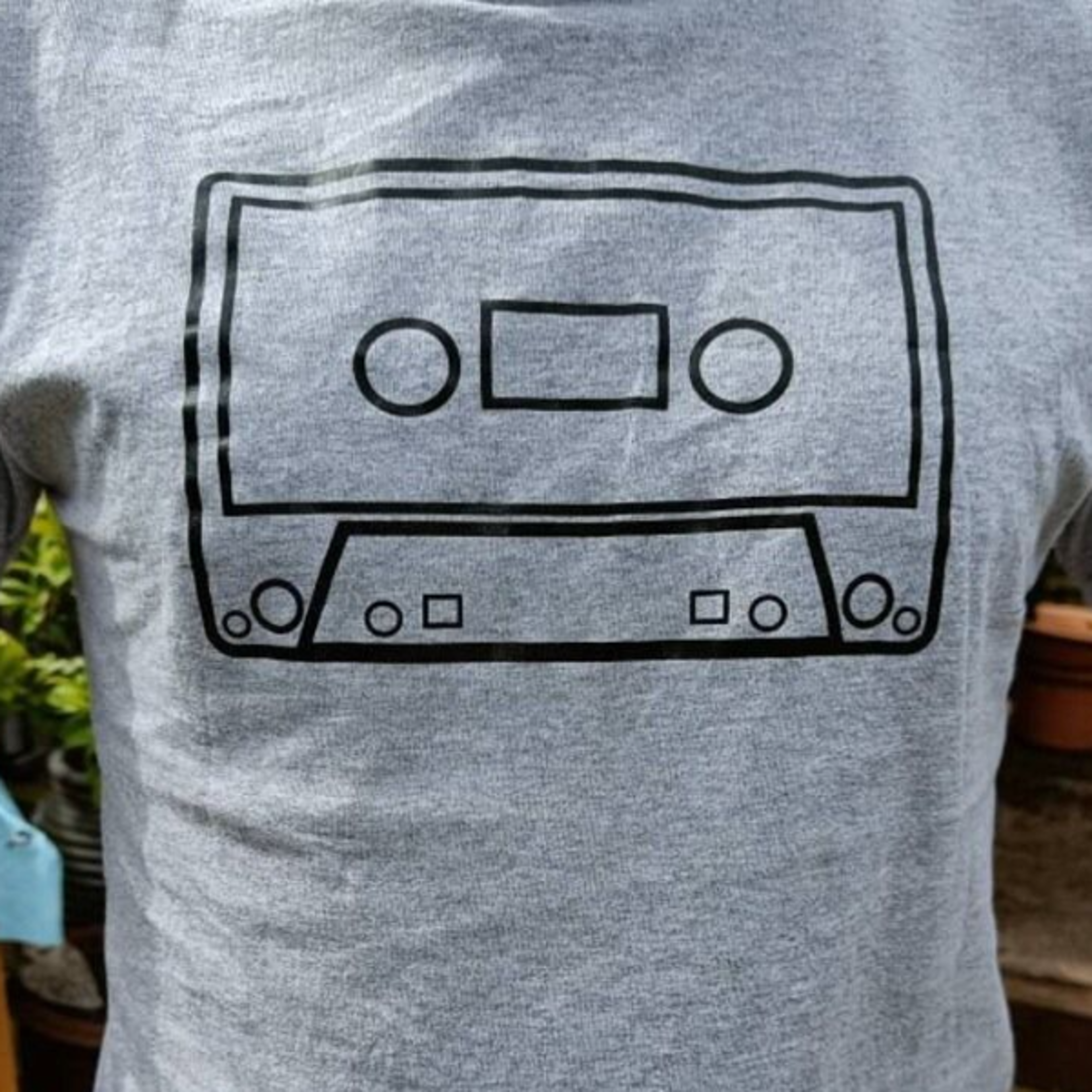 cassette tape old skool retro cult music mens loose fit cotton t-shirt