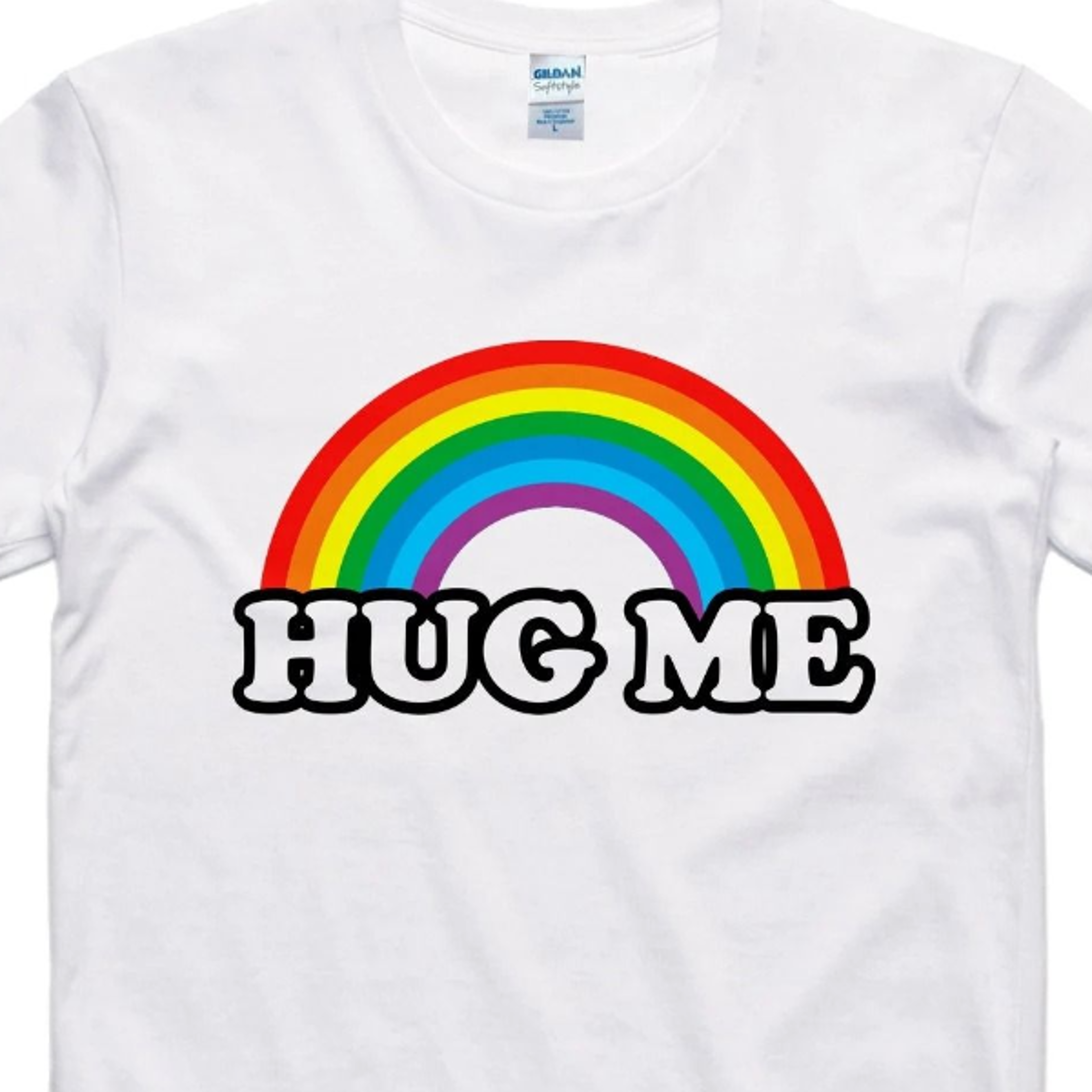hug me rainbow t shirt rainbow tee