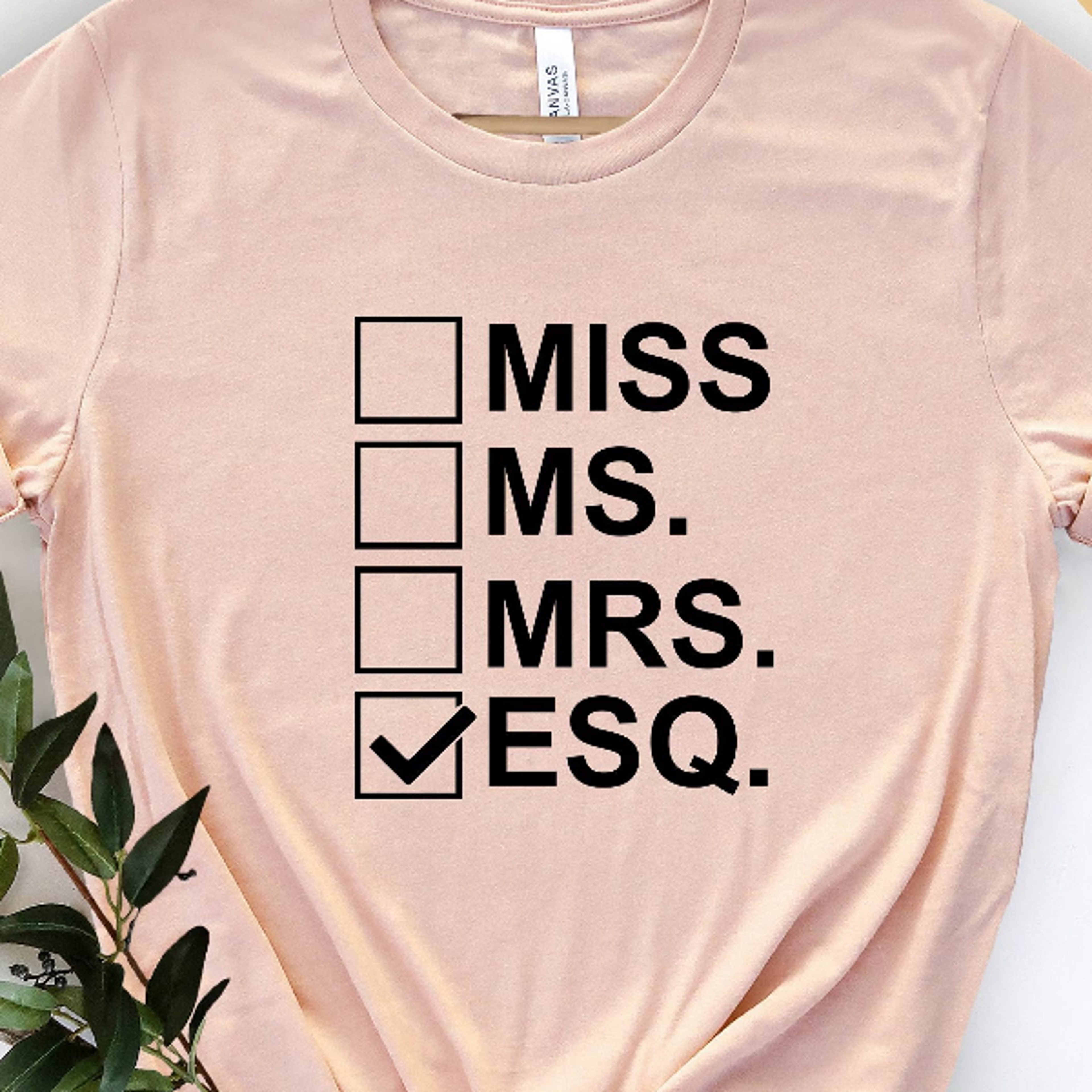 esquire shirt miss ms mrs esq graphic tee funny attorney law school graduation gift t-shirt