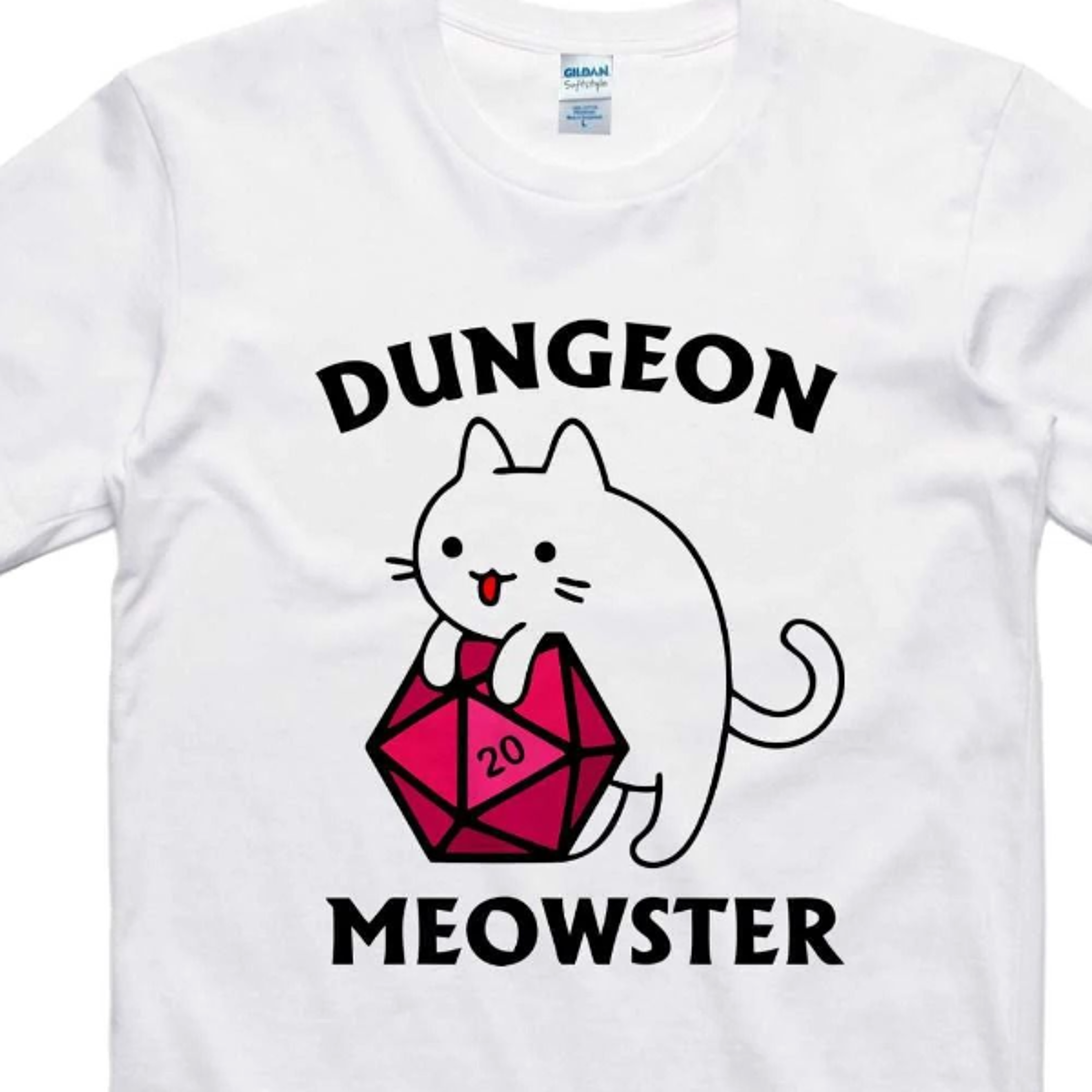 dungeons meowster dragons monster rpg retro men's regular fit t shirt
