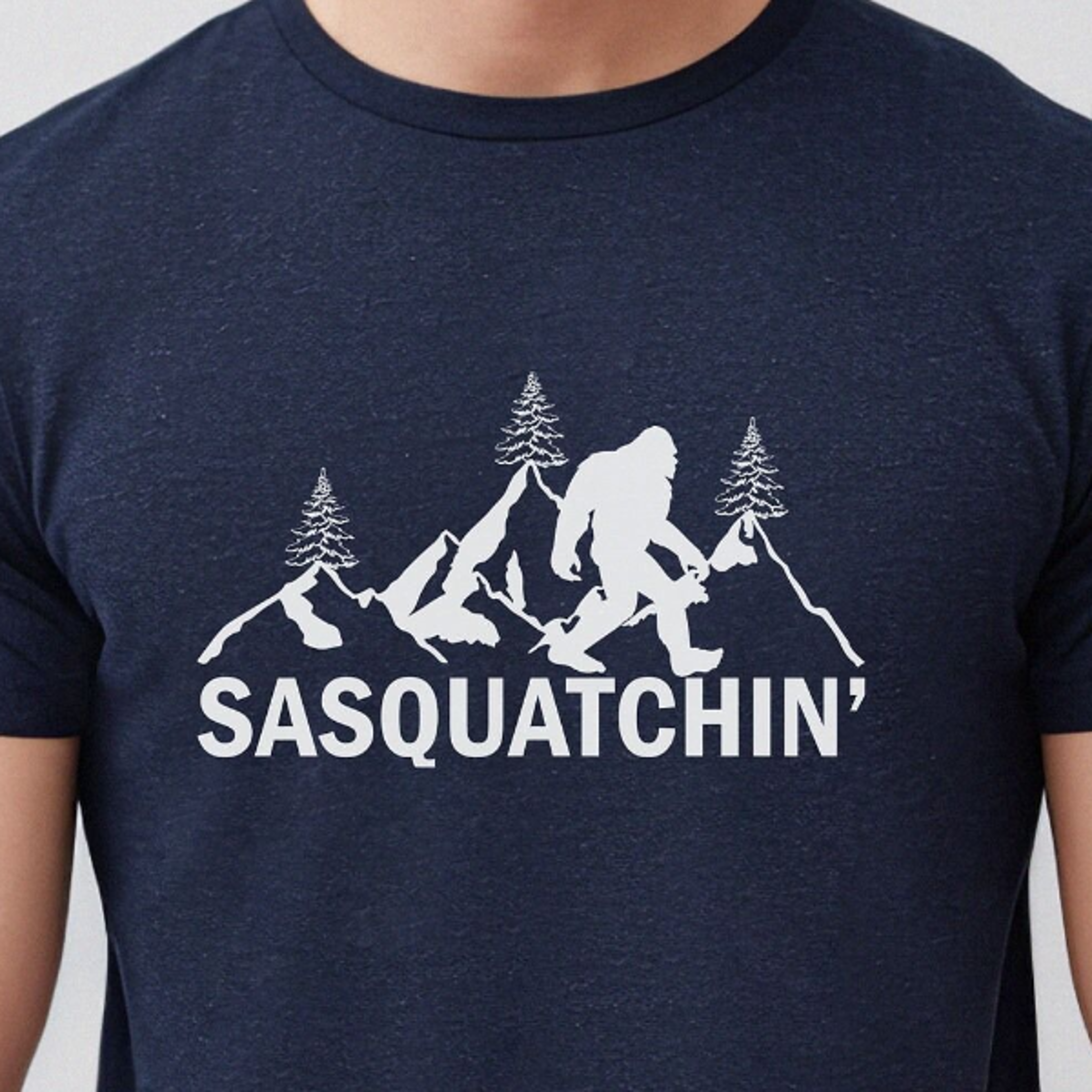 funny sasquatch shirt bigfoot "sasquatchin'" t-shirt