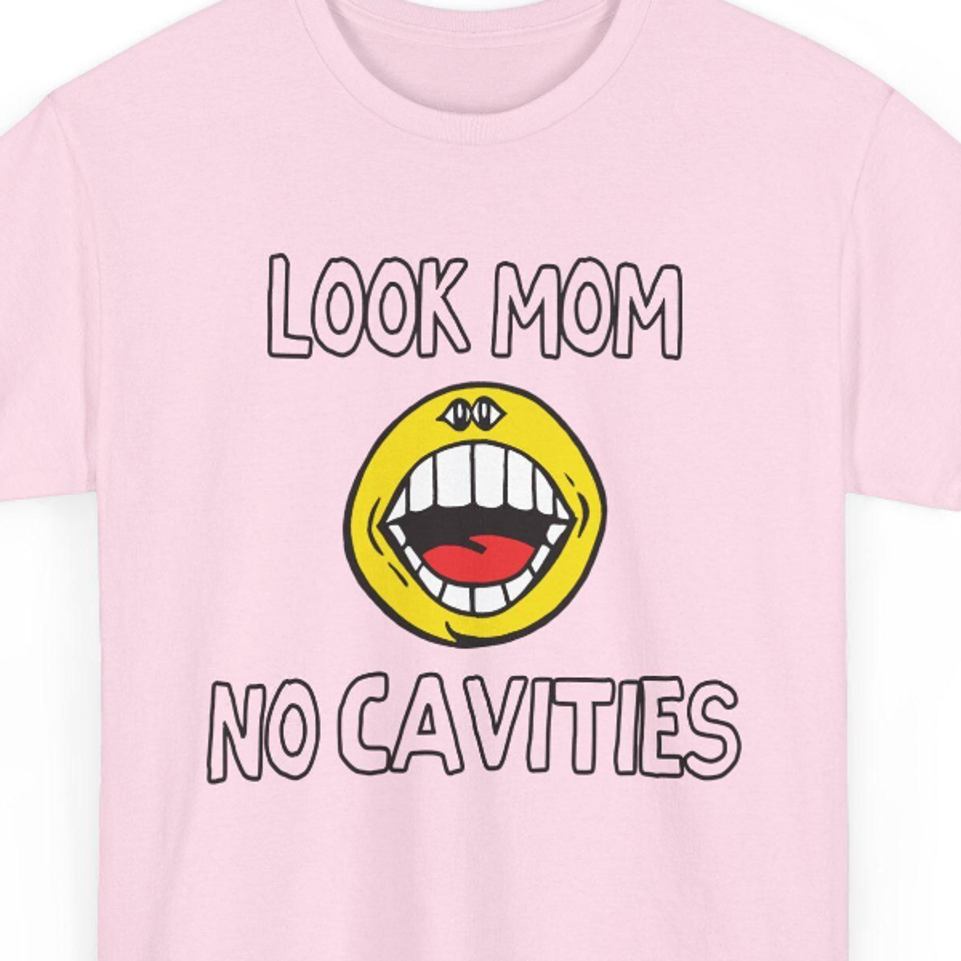 look mom no cavities vintage style tshirt
