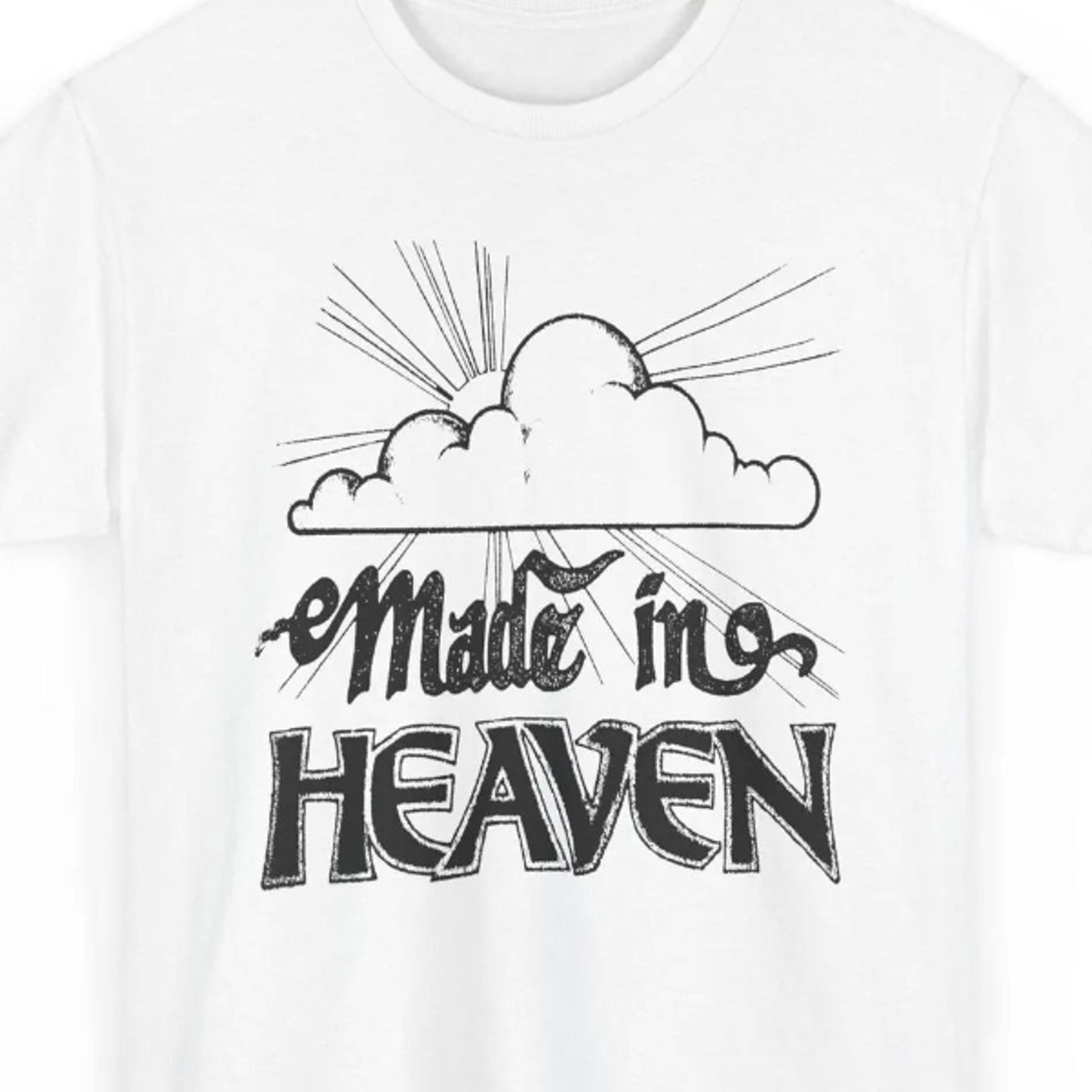 made in heaven vintage 1970s graphic tshirt