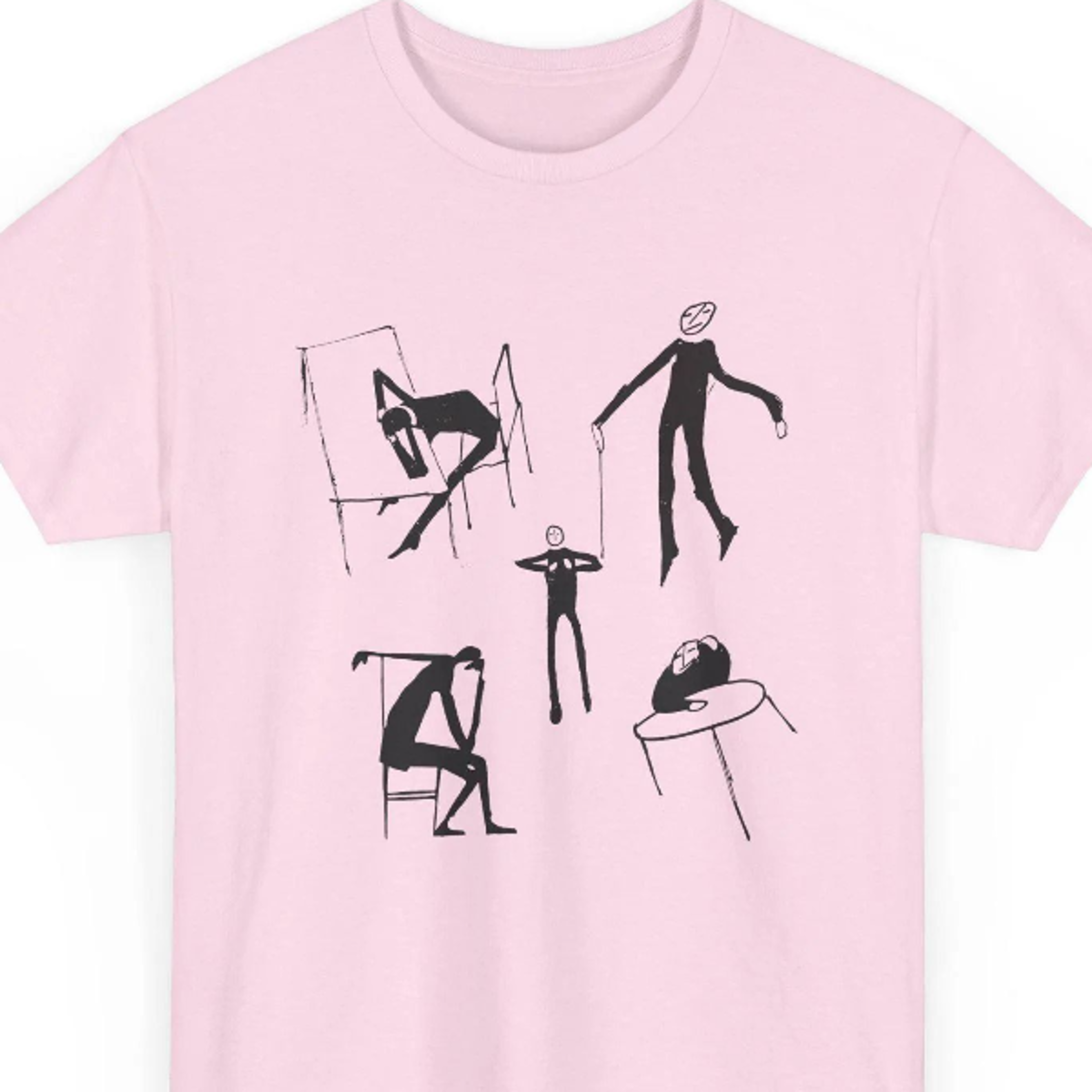 early 1900s sketches (collage of sketches) india ink on paper by franz kafka tshirt