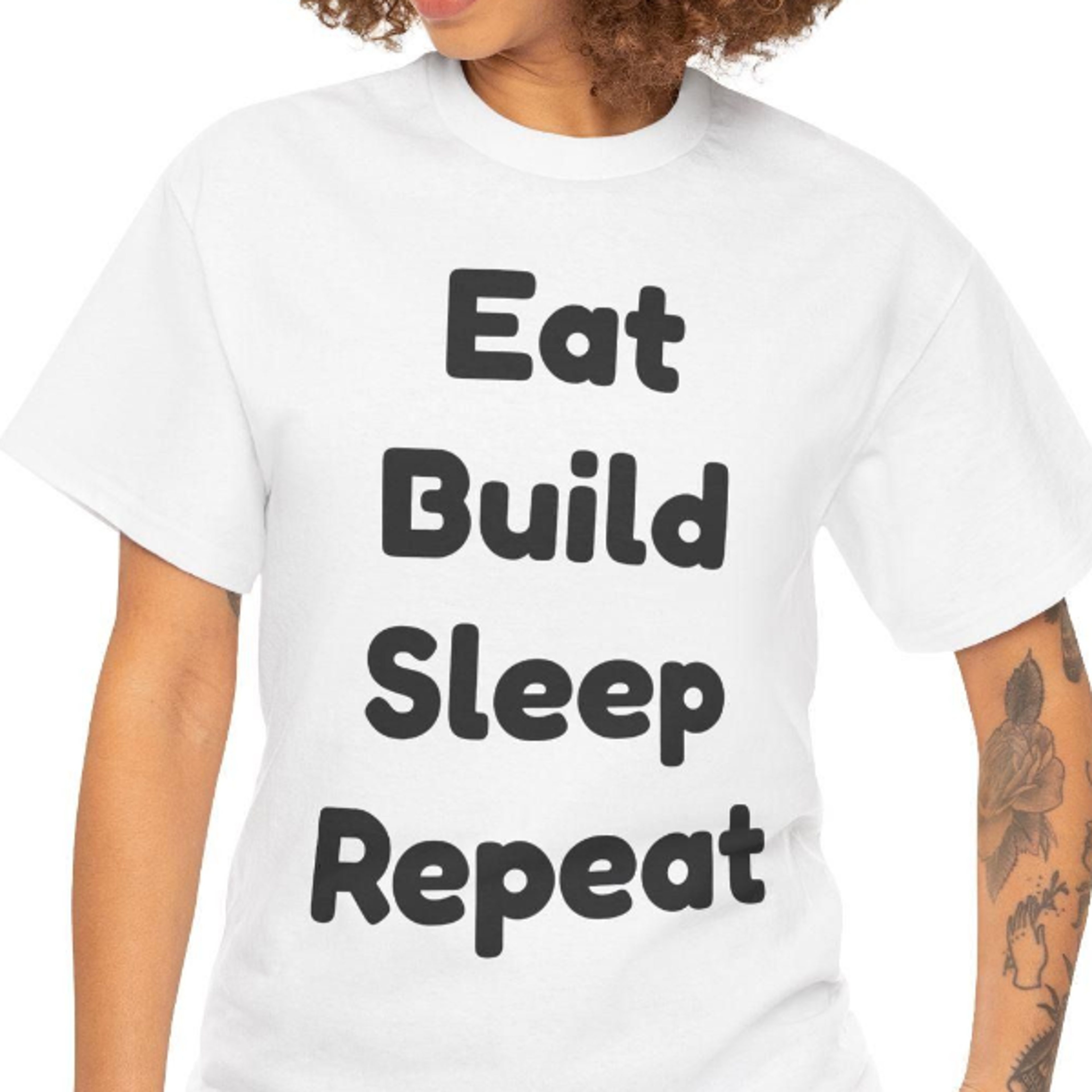 eat build sleep repeat shirt funny maker gift for diyers, engineers & creators