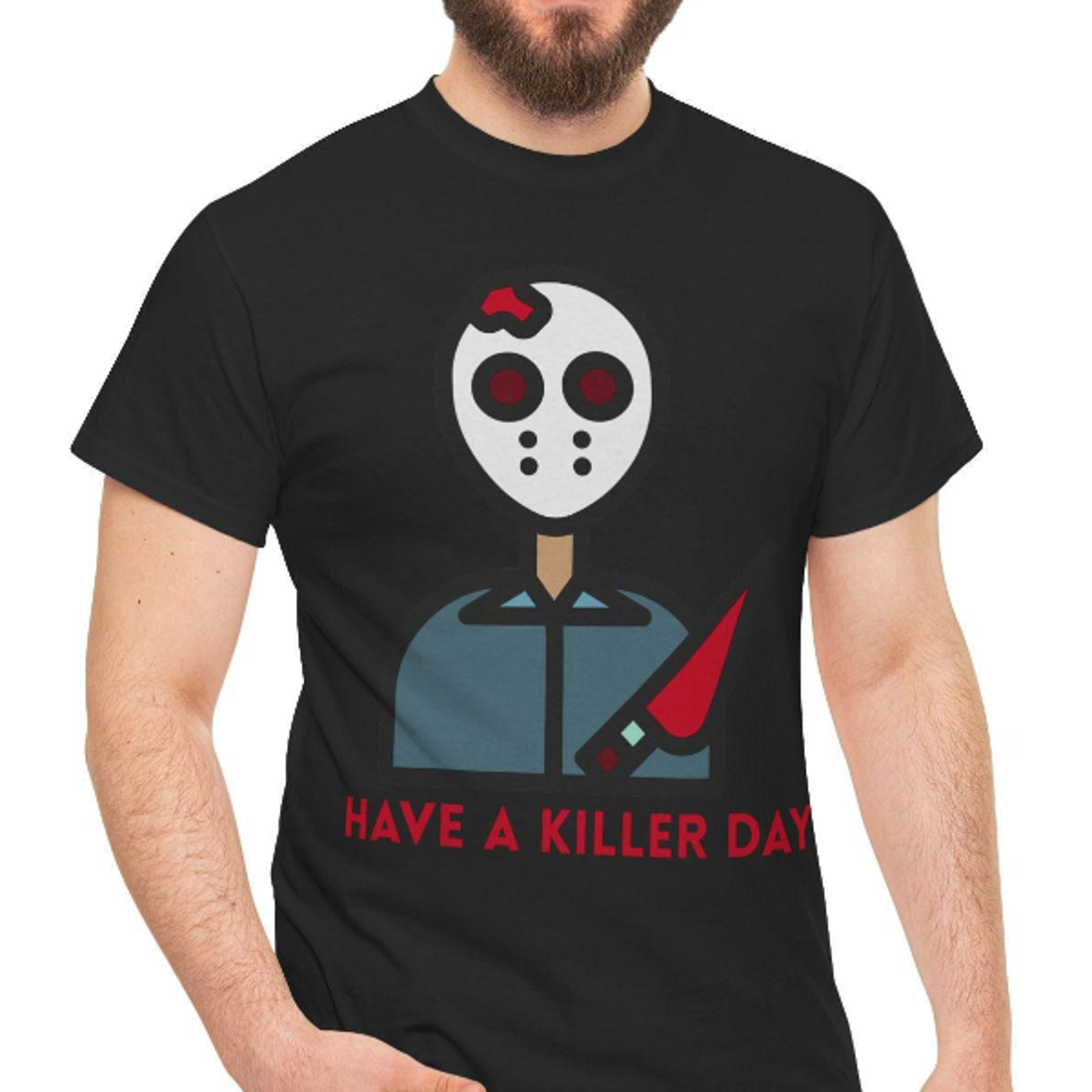 funny halloween t-shirt, killer day pun, spooky joke top