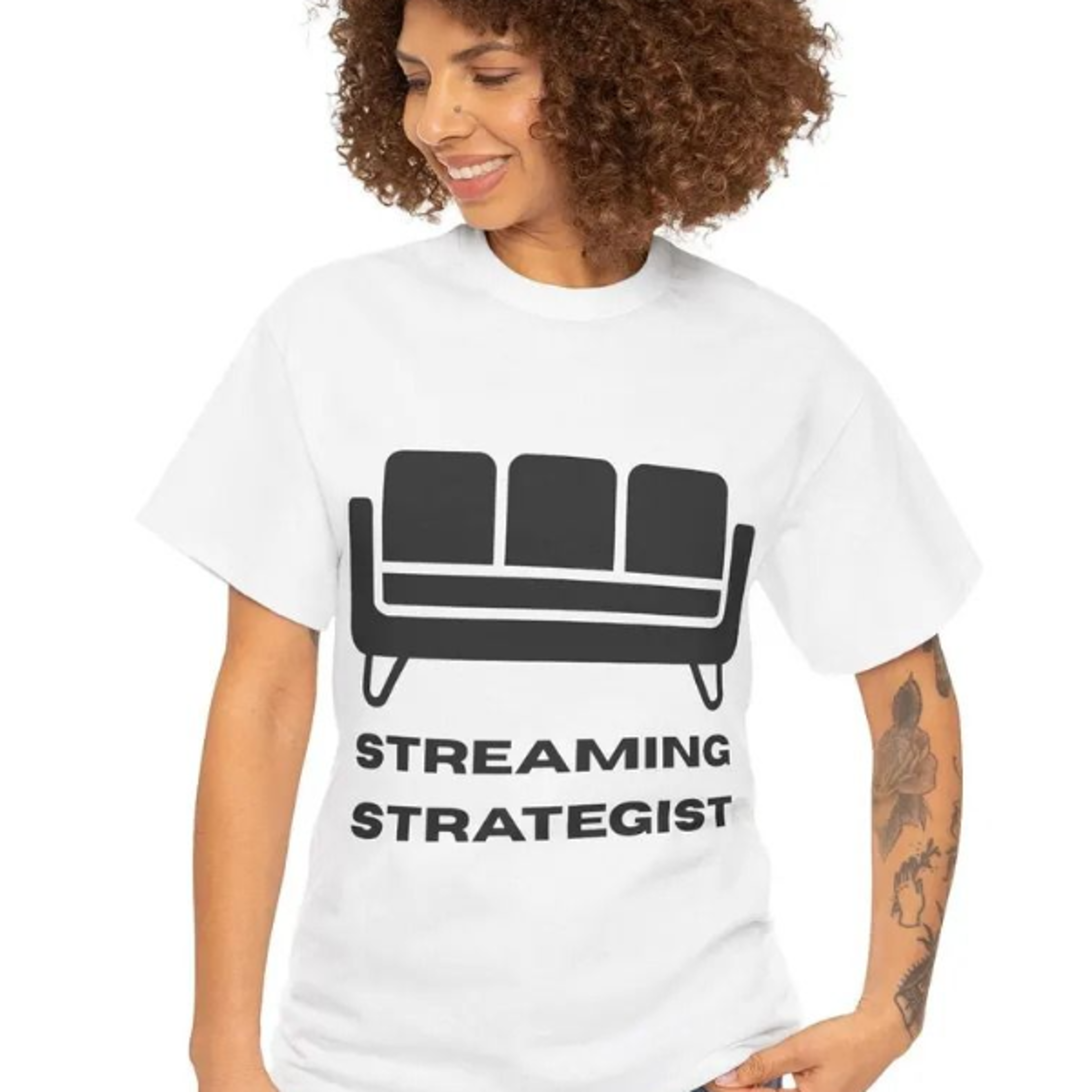 funny 'streaming strategist' t-shirt, movie lover gift