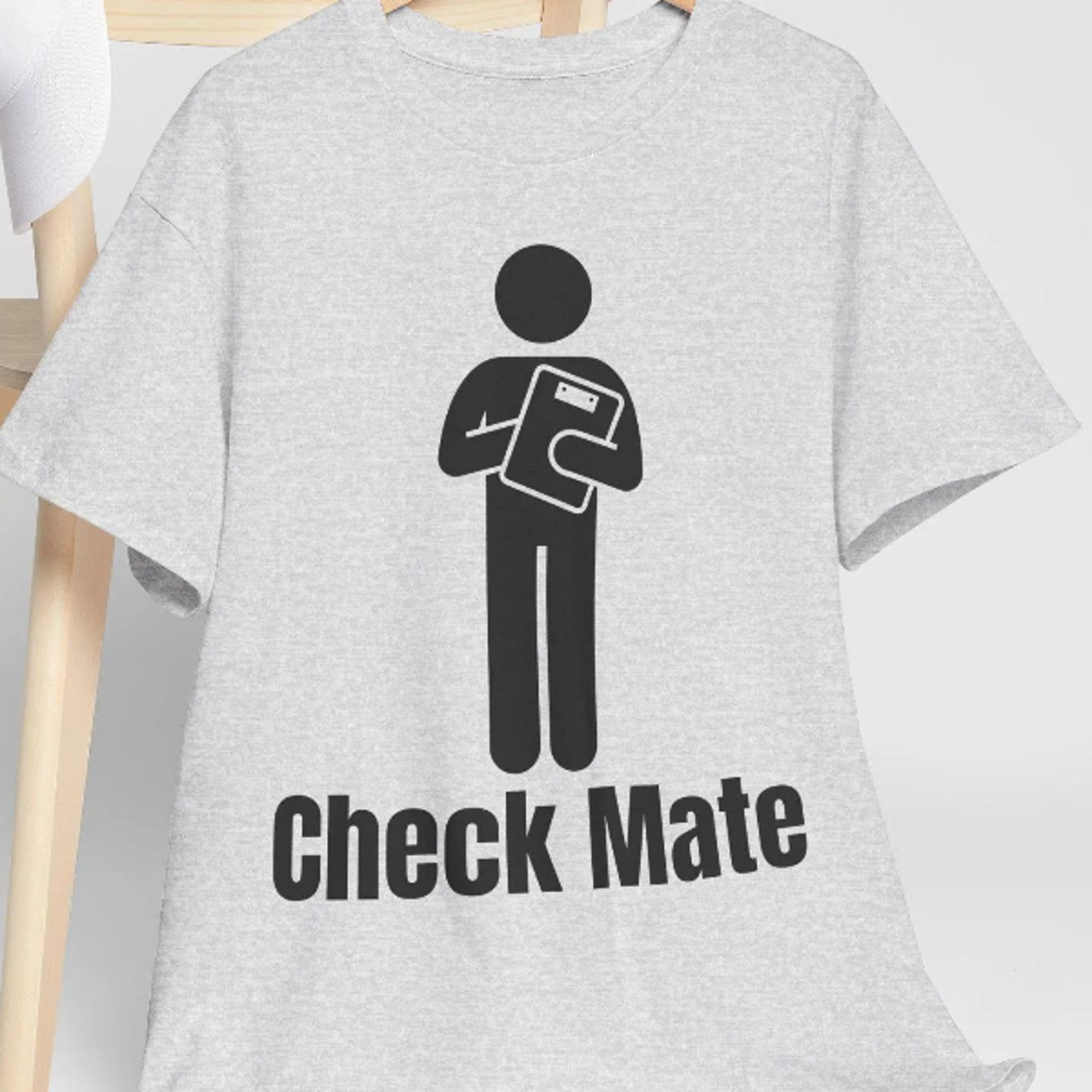 funny chess t-shirt, check mate pun gift