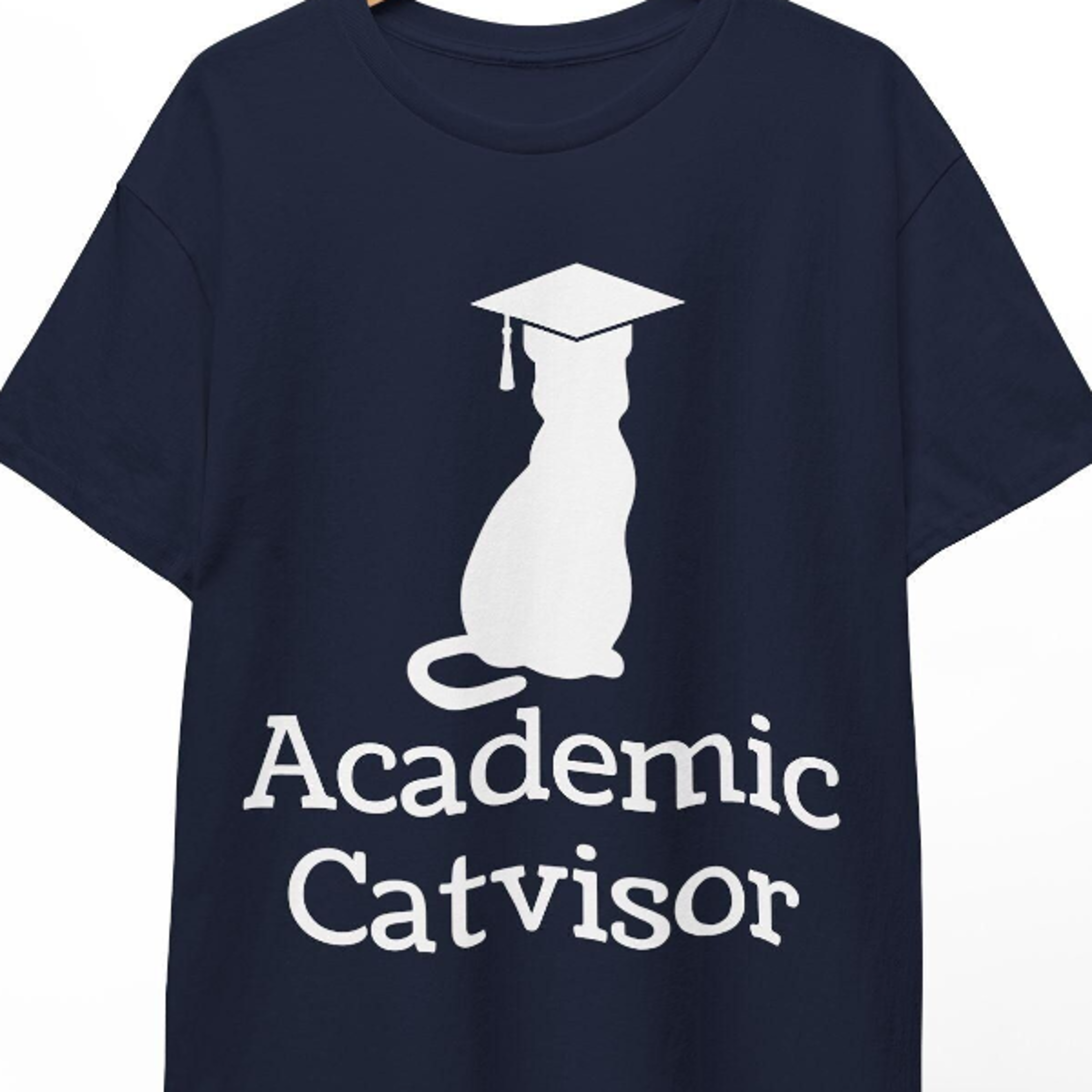 funny academic catvisor t-shirt, gift for cat people advisors