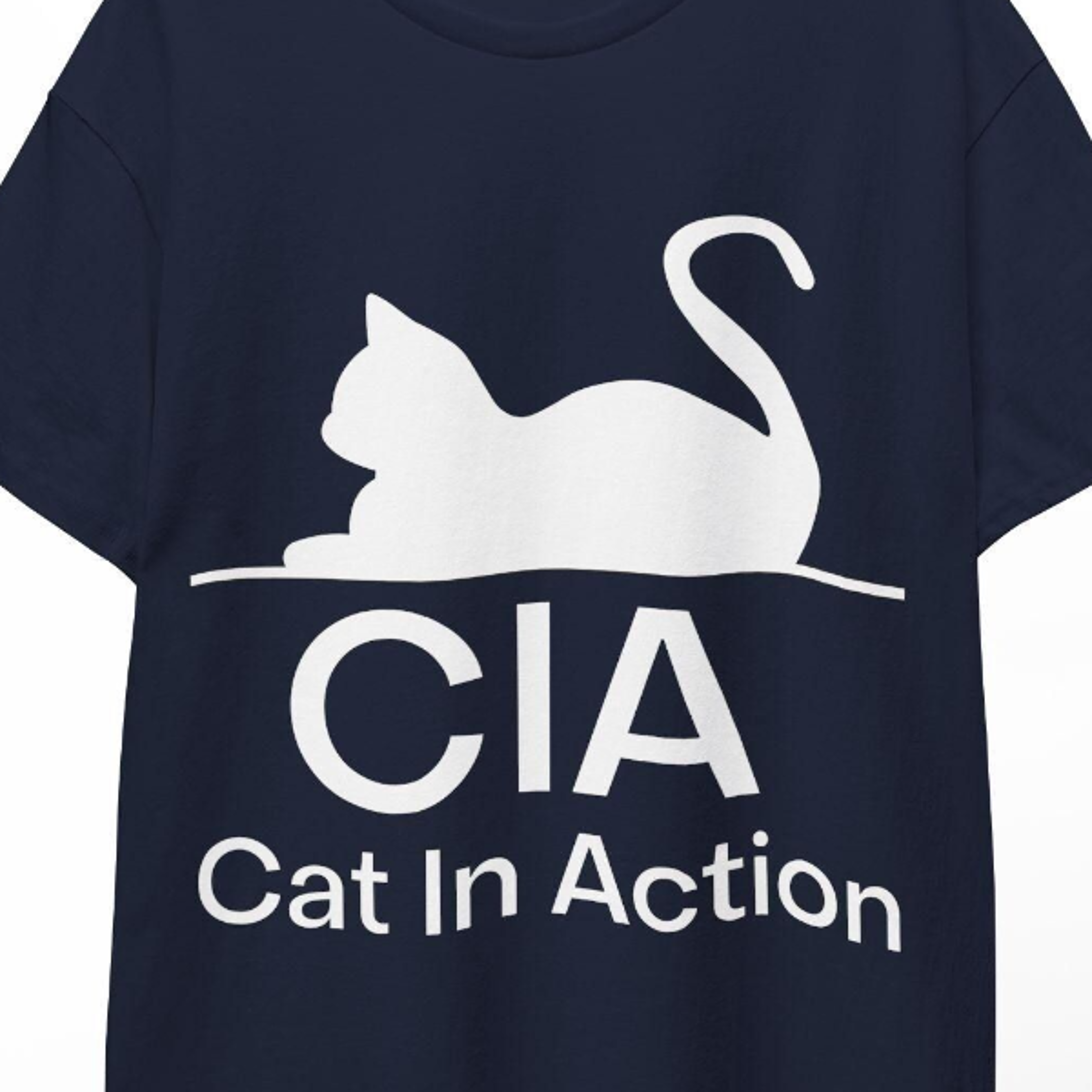 funny cia cat in action t-shirt, cat parent gift