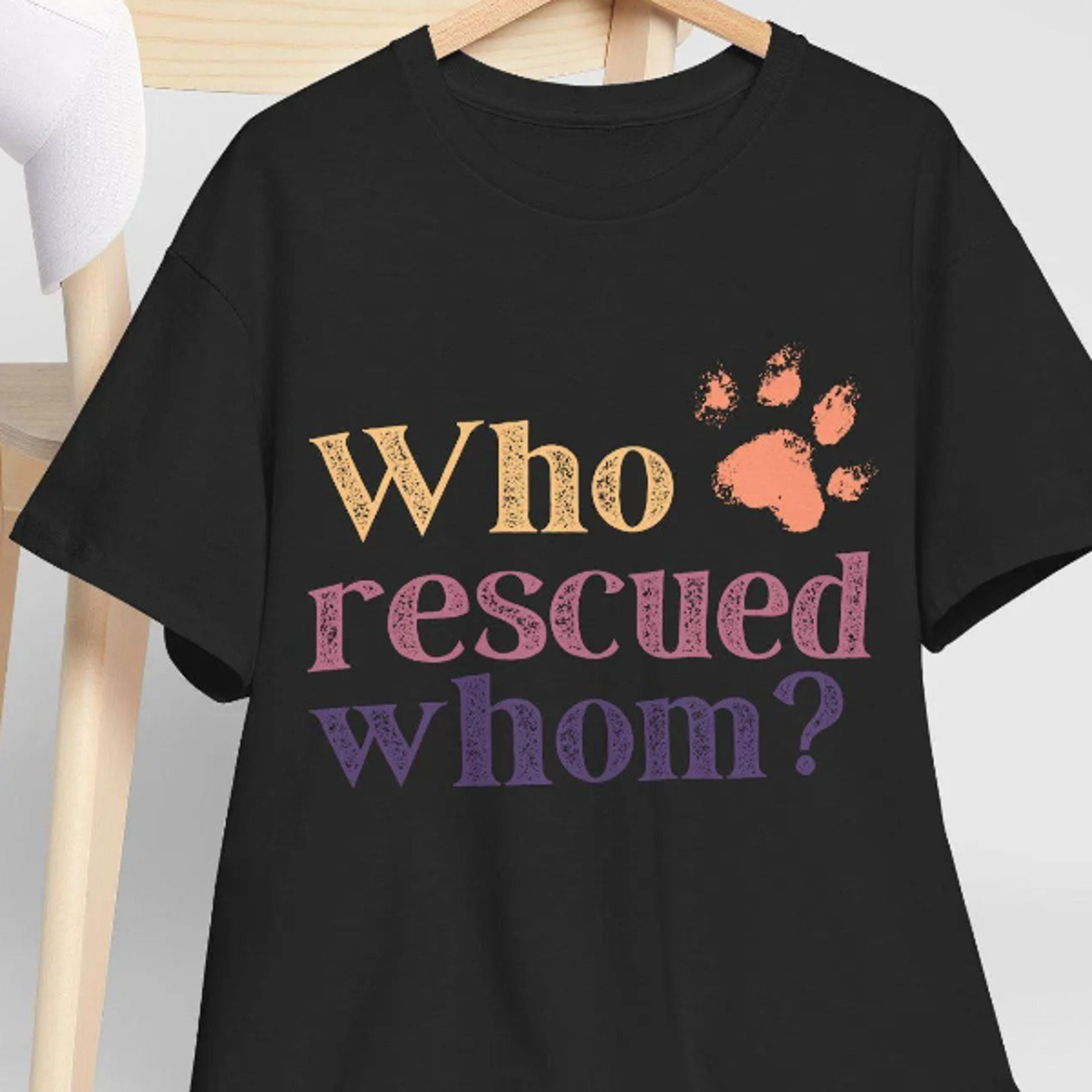 funny pet rescue t-shirt, sarcastic pet lover gift