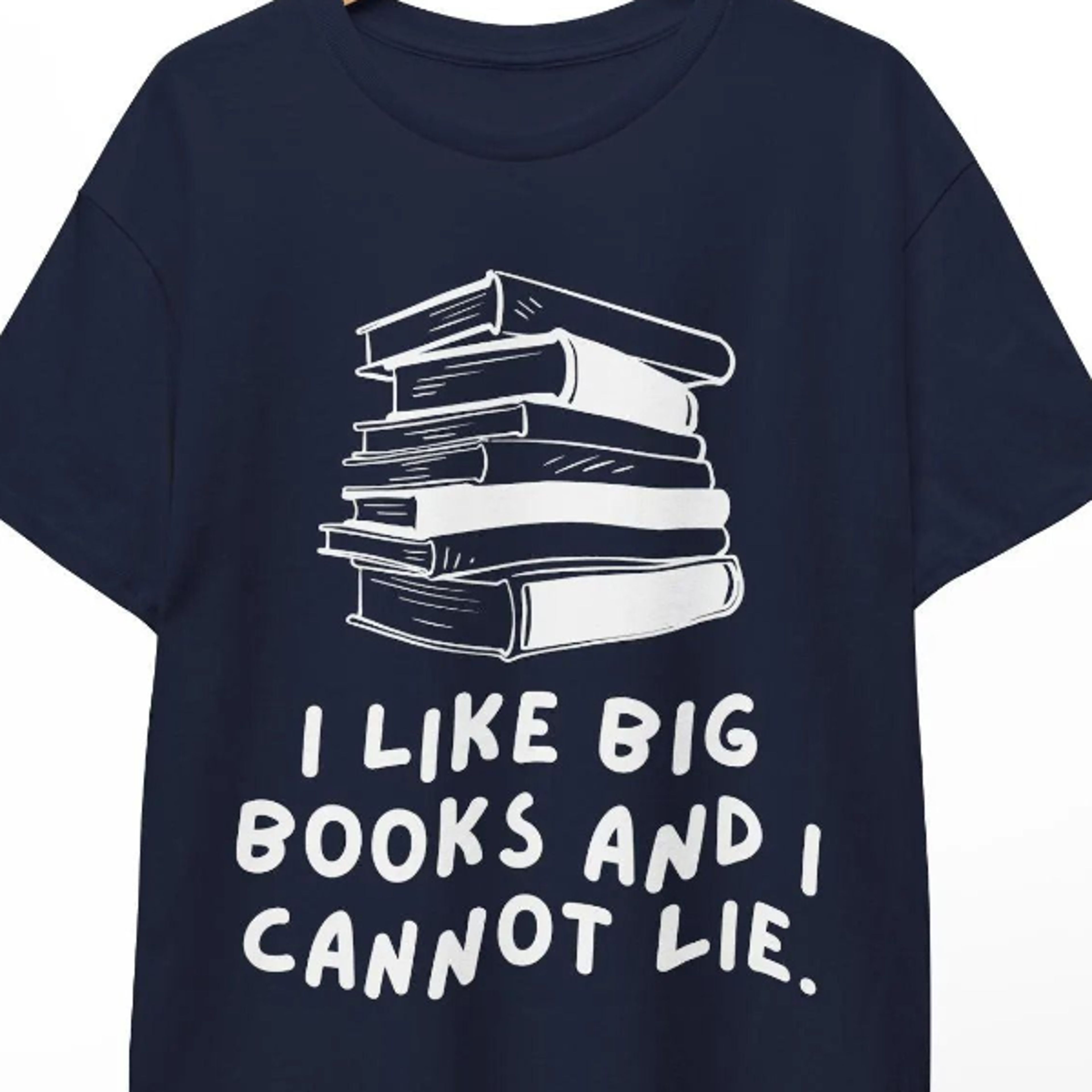 funny book t-shirt, gift for librarian, "i like big books" pun