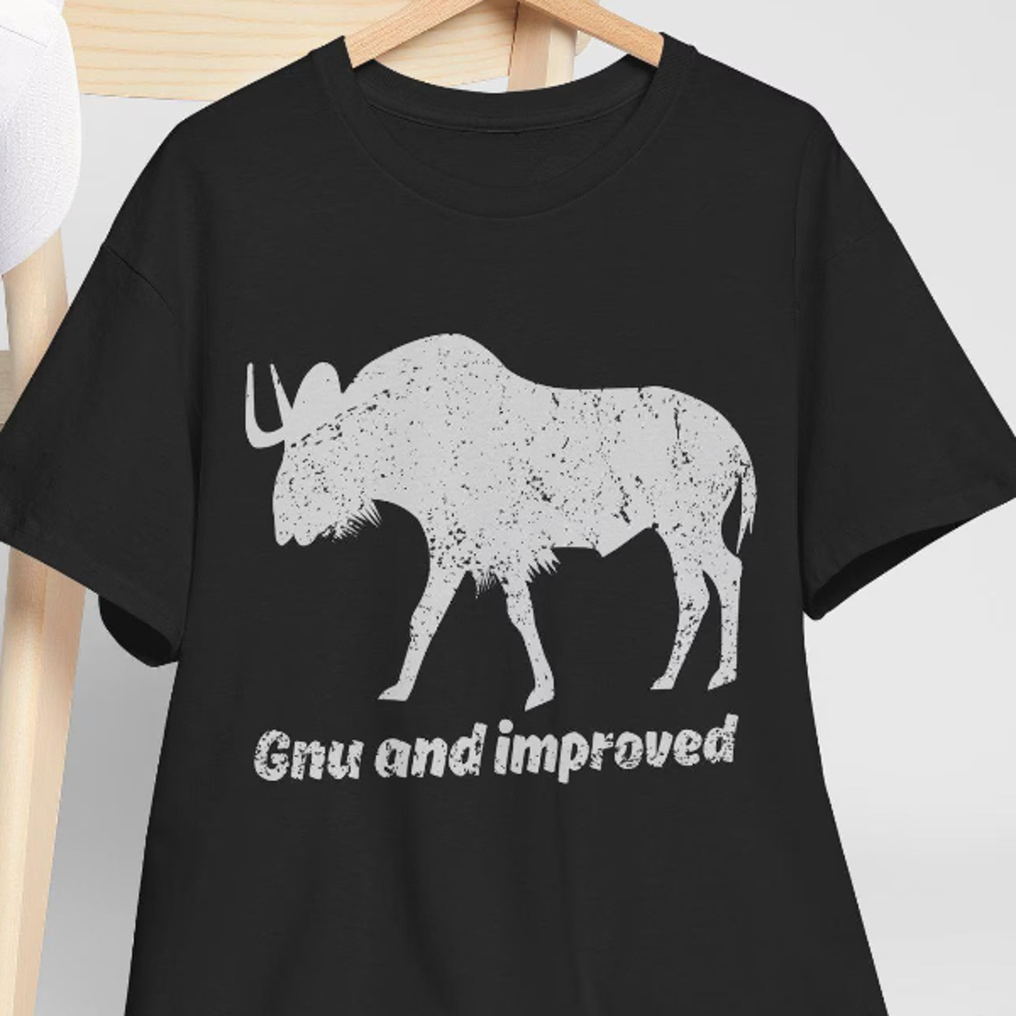 funny gnu animal pun t-shirt, gift for animal lovers