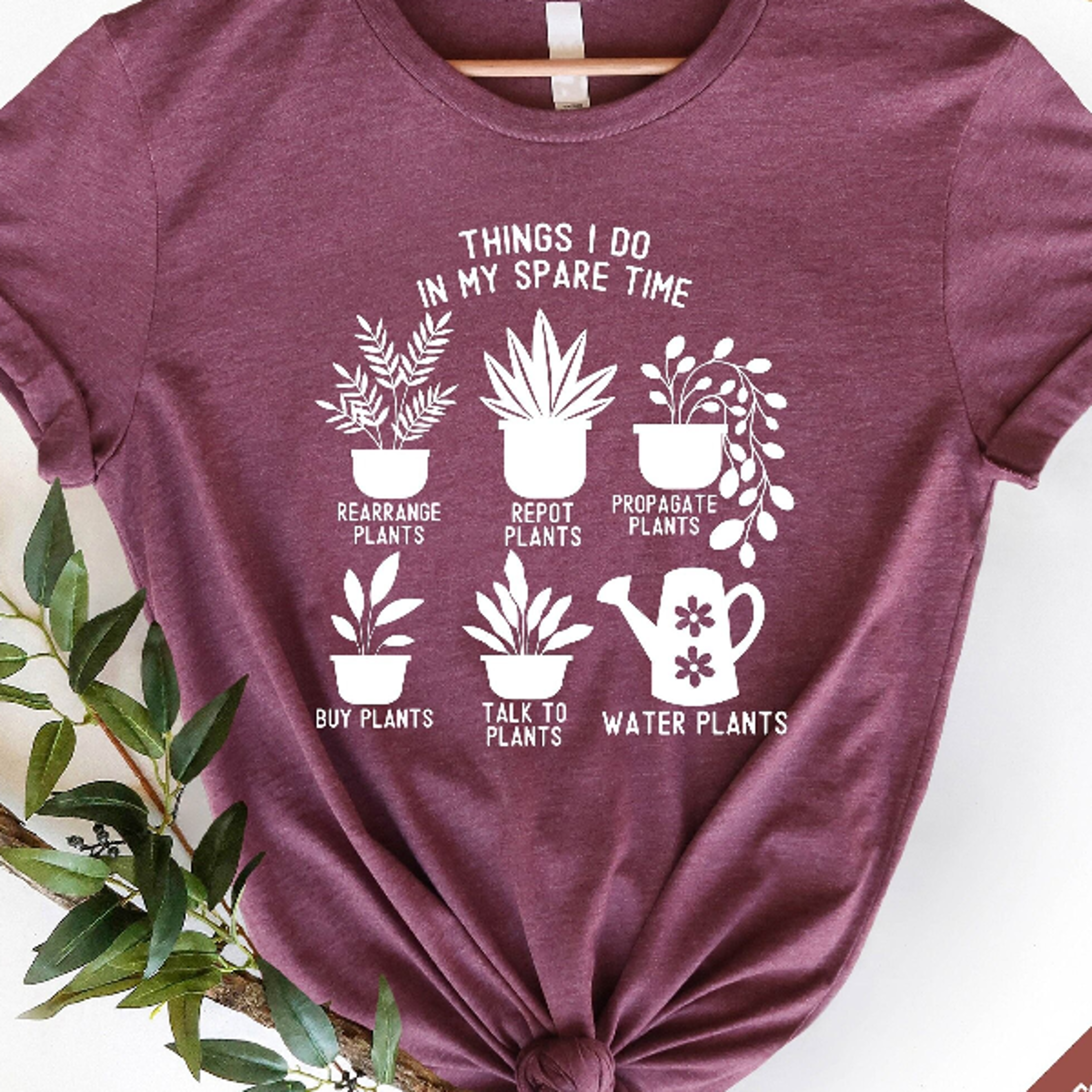 plant lover t-shirt, things i do in my spare time tee, funny gardening gift shirt