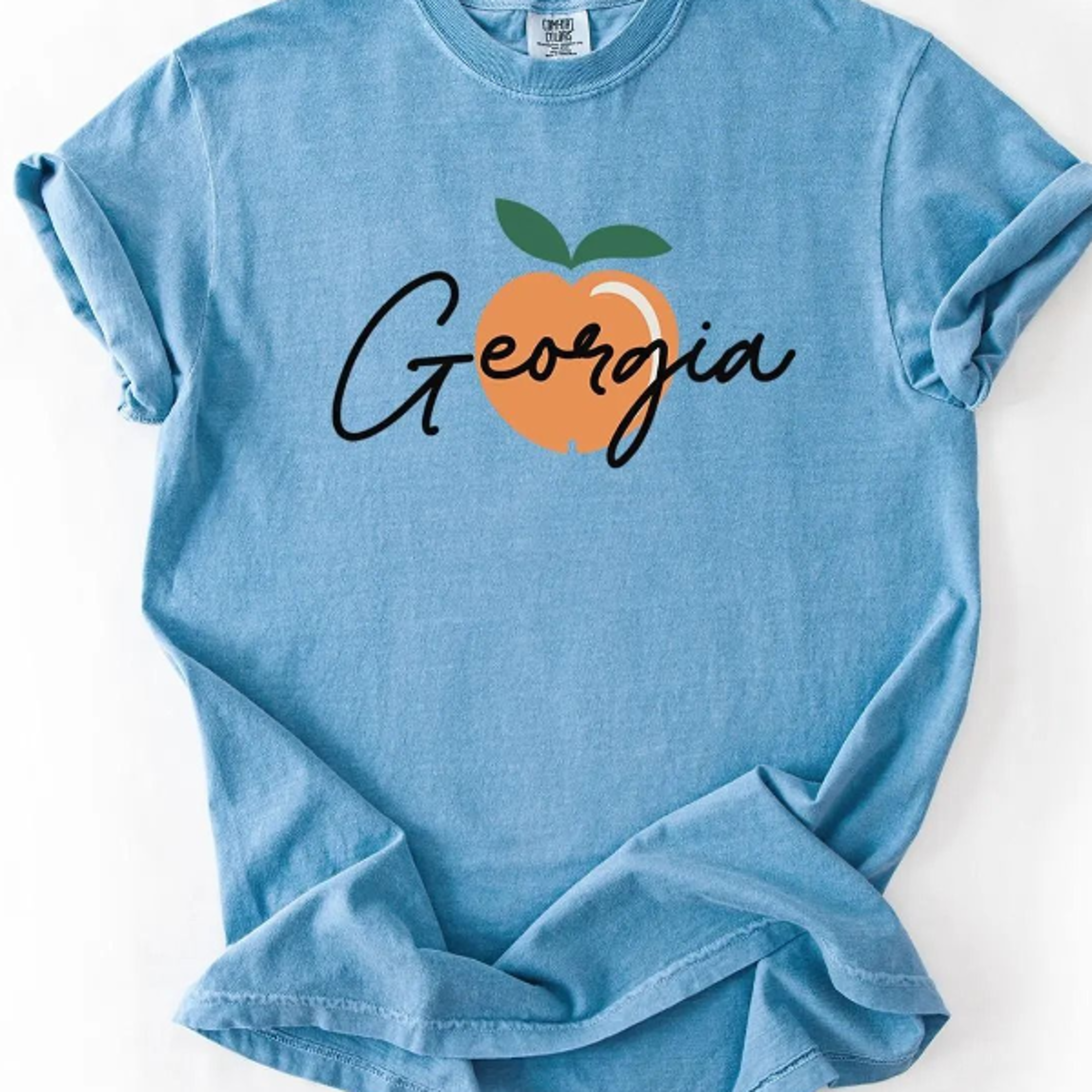 georgia shirt, peach design, minimalist style, t-shirt, hoodie, sweatshirt, tee, southe