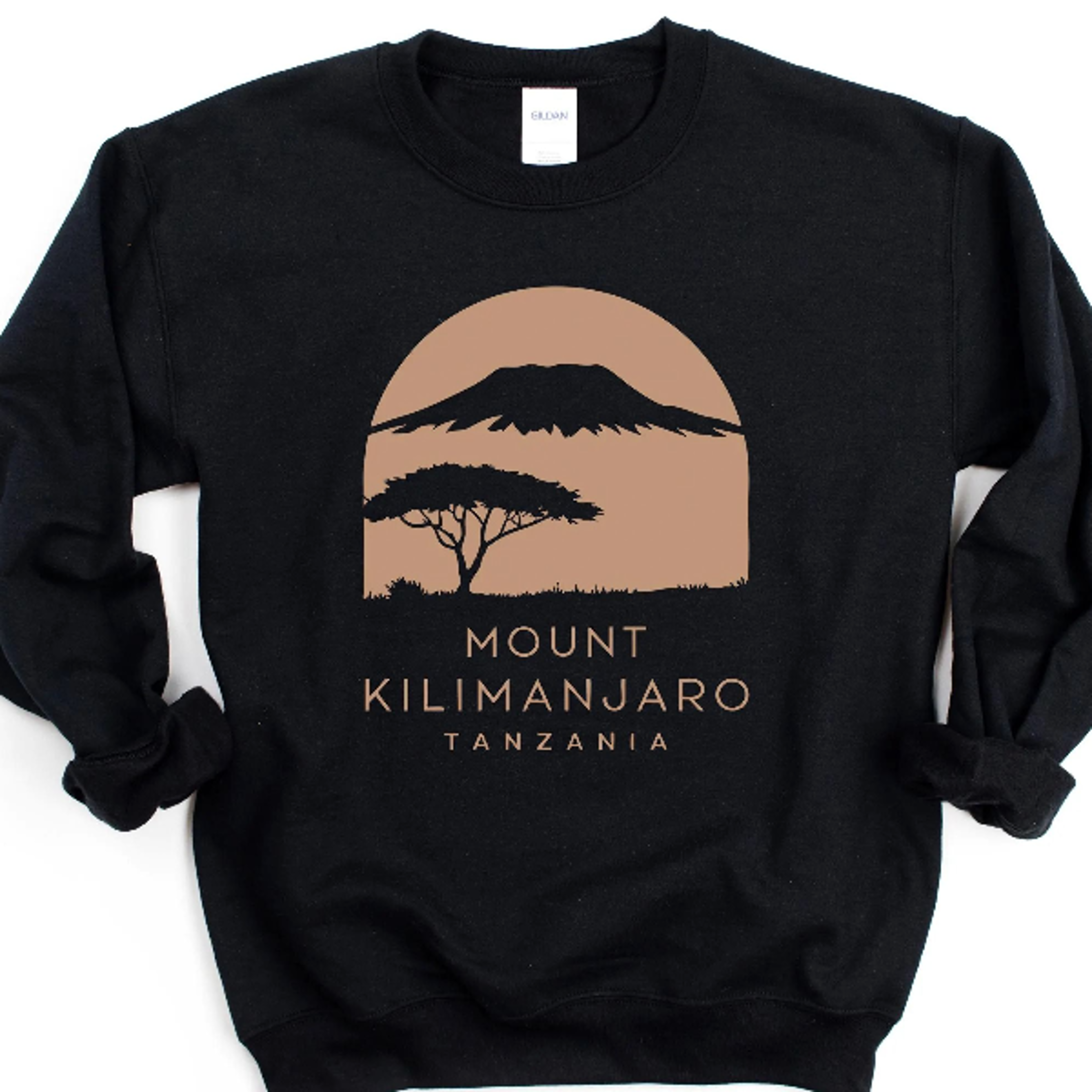 mount kilimanjaro crewneck – tanzania african mountain sweatshirt