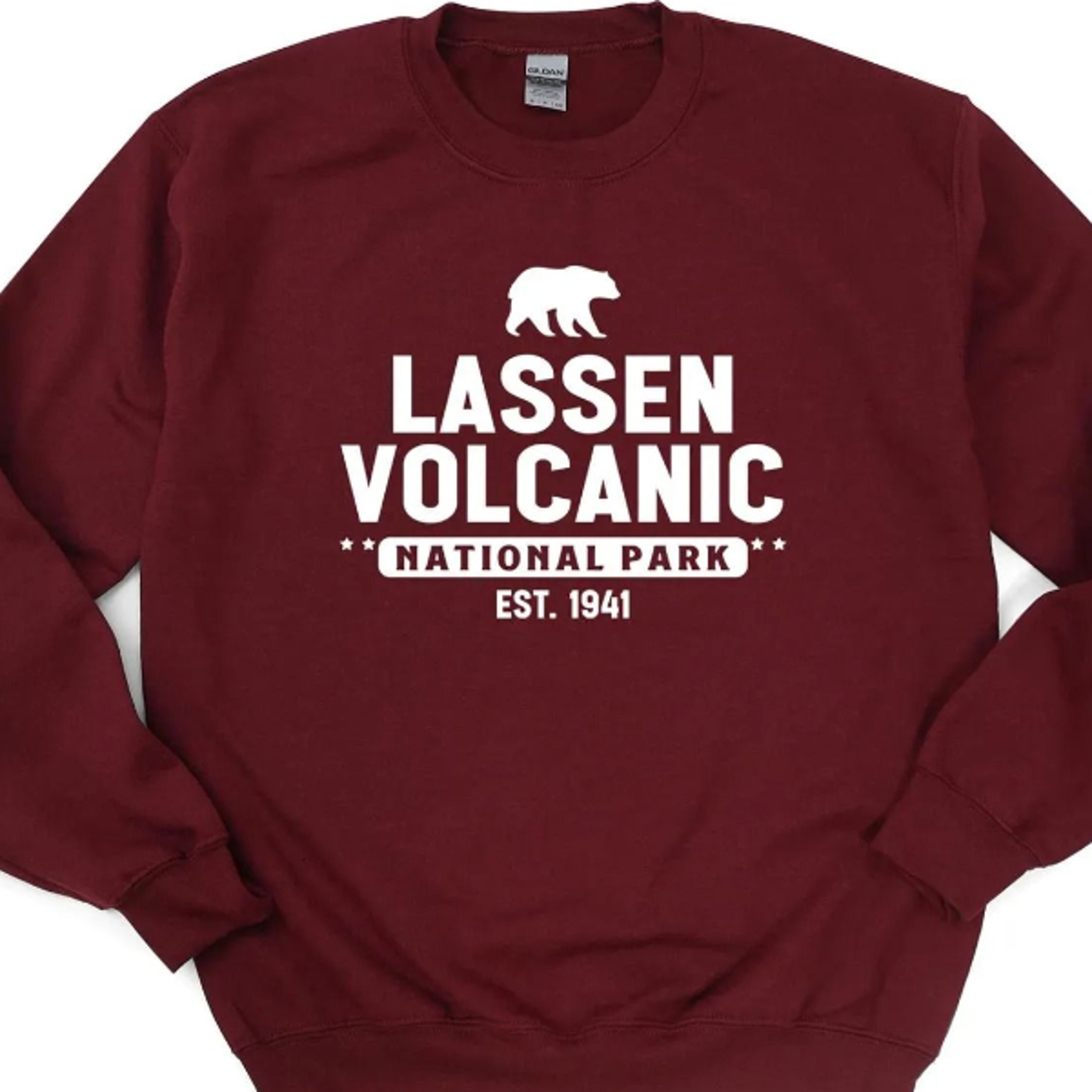 lassen volcanic sweatshirt unisex crewneck, lassen volcanic national park california sweatshirt