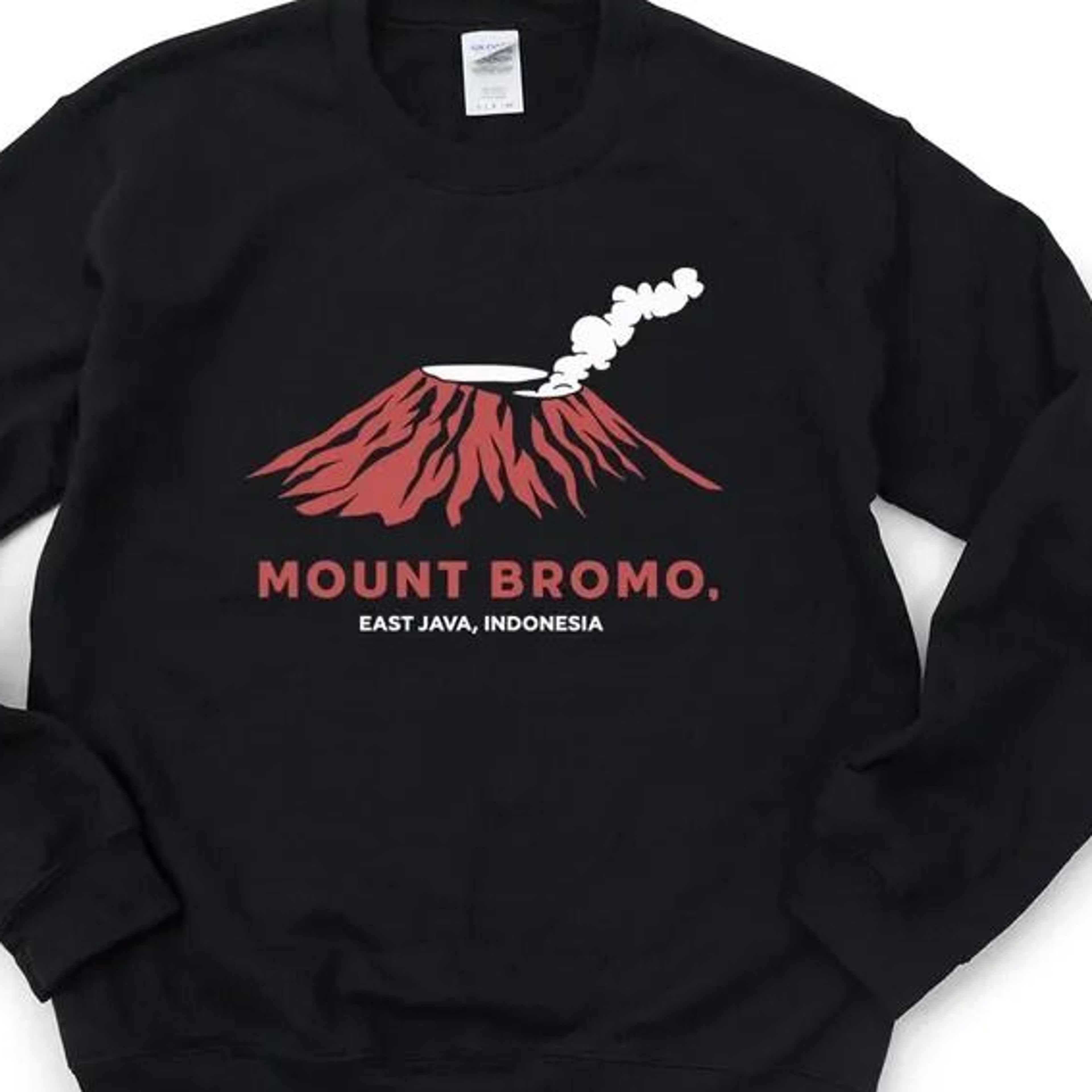 mount bromo crewneck – east java indonesia volcano sweatshirt
