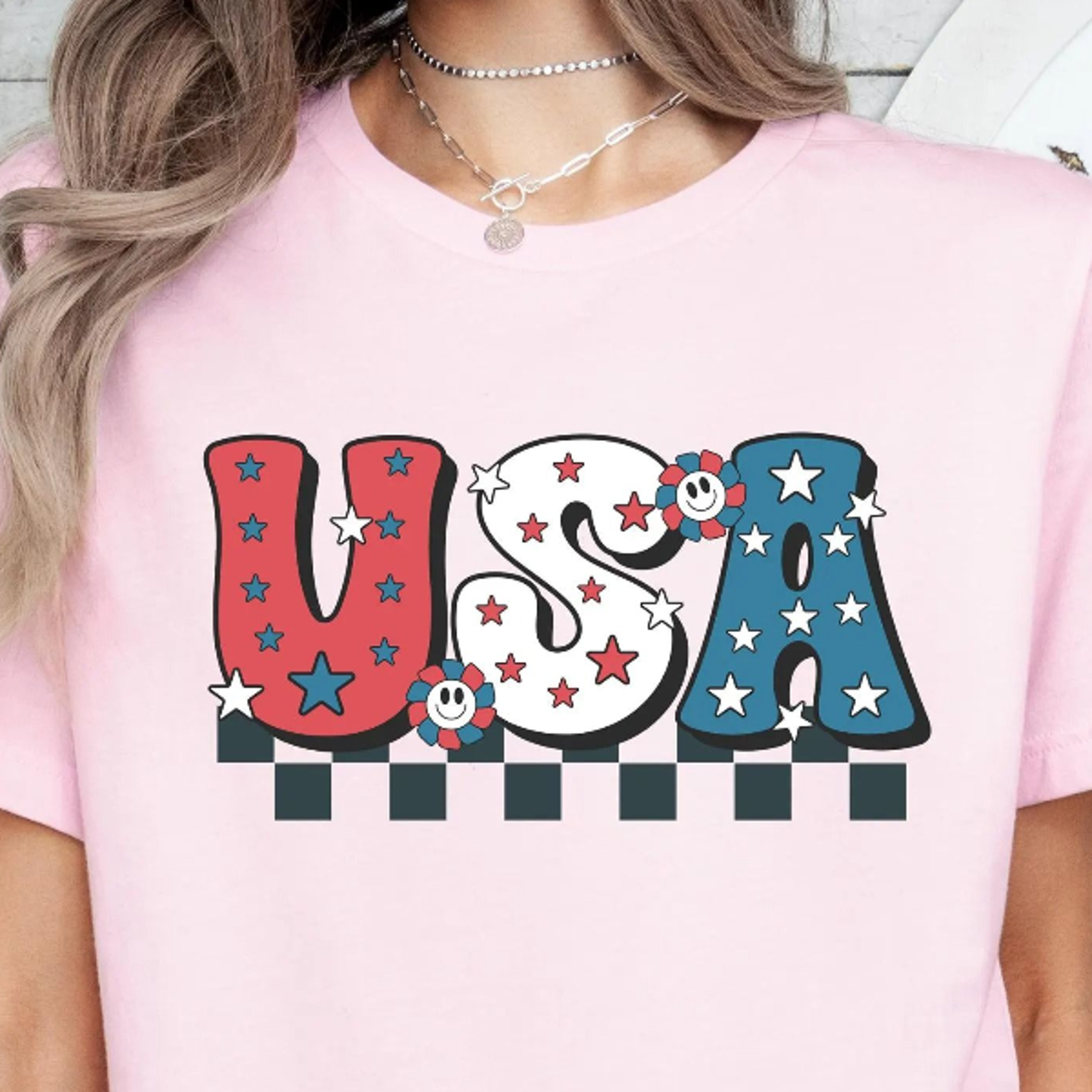 4th of july shirt, usa floral flowers shirt, independence day women tee & sweatshirt, usa shirt, patriotic shirt,america
