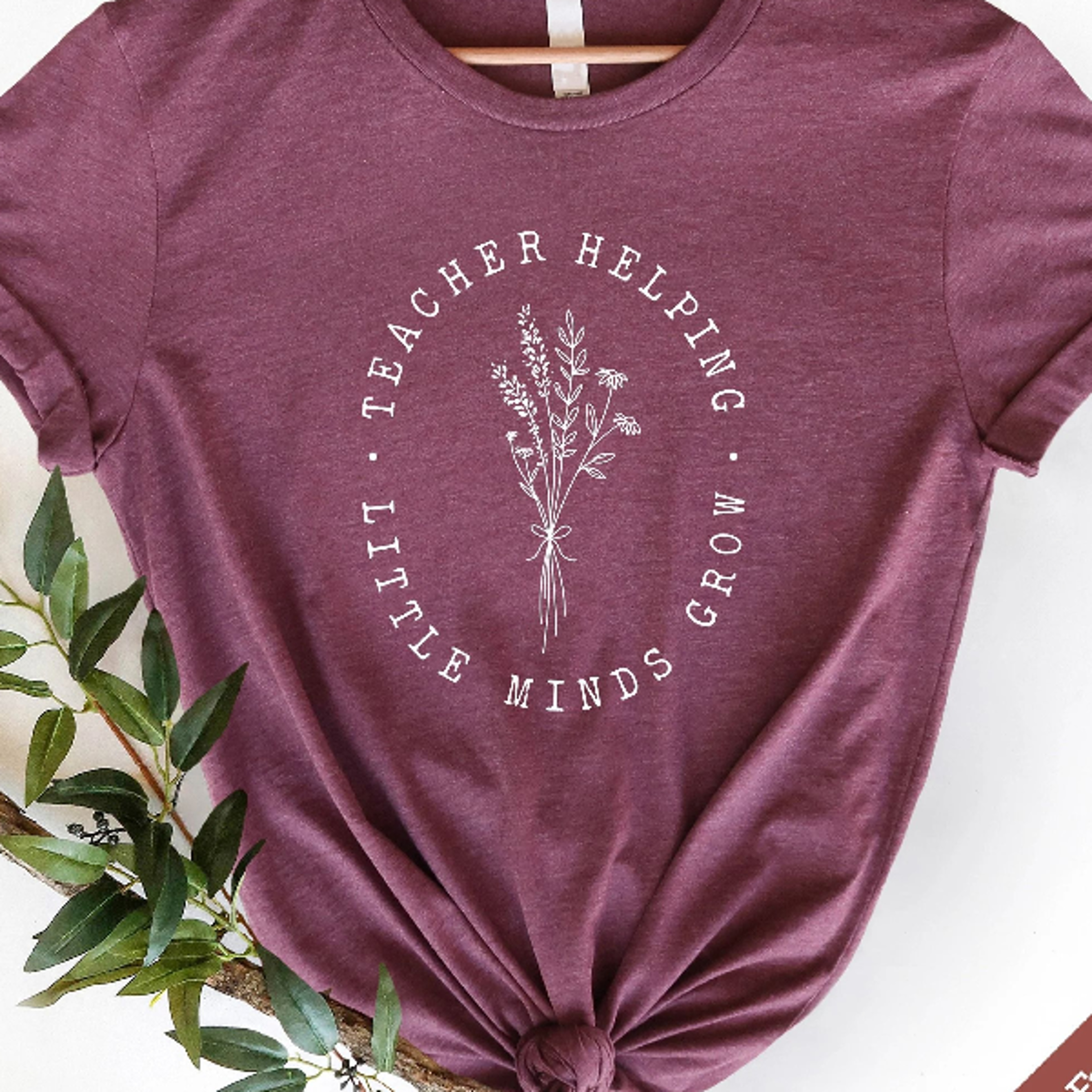 teacher helping little minds grow shirt back to school educator graphic tee