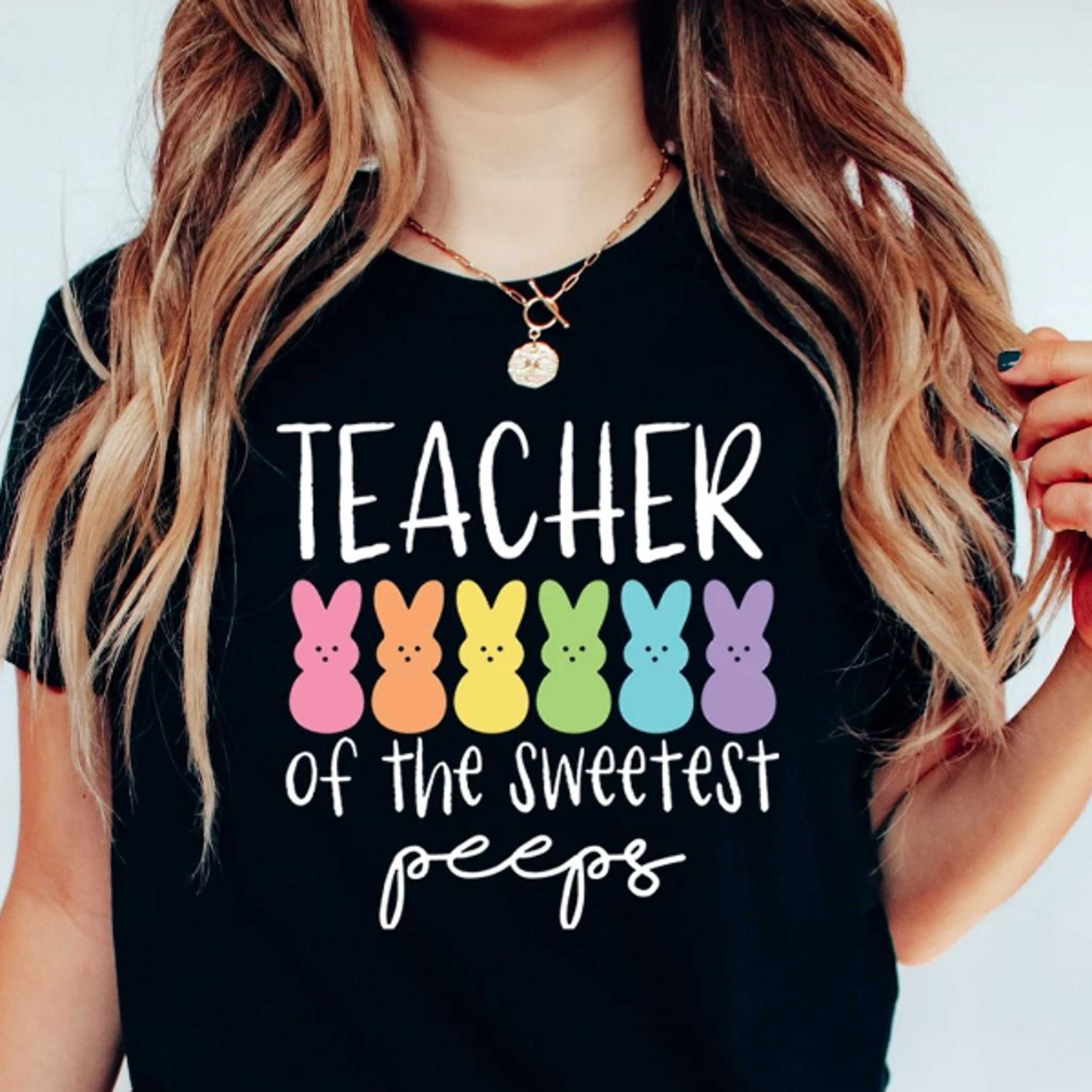 teacher of the sweetest peeps sweatshirt, easter teacher shirt, teacher t-shirt, teacher tee, peeps t-shirt, easter shir