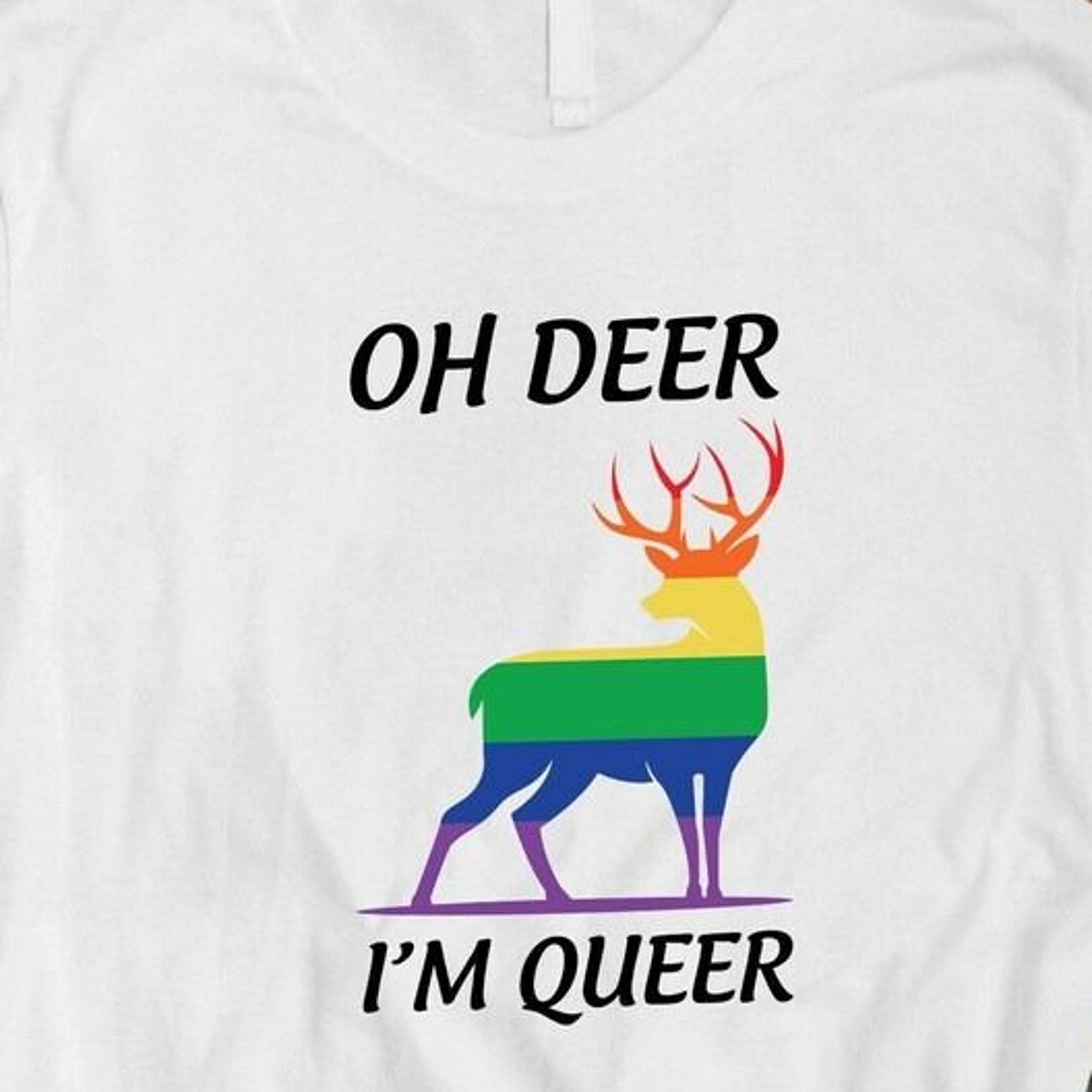 oh deer i am queer shirt,queer shirt, queer gift, pride shirt, pride month, lgbtq shirt, anti racism shirt, rainbow shir