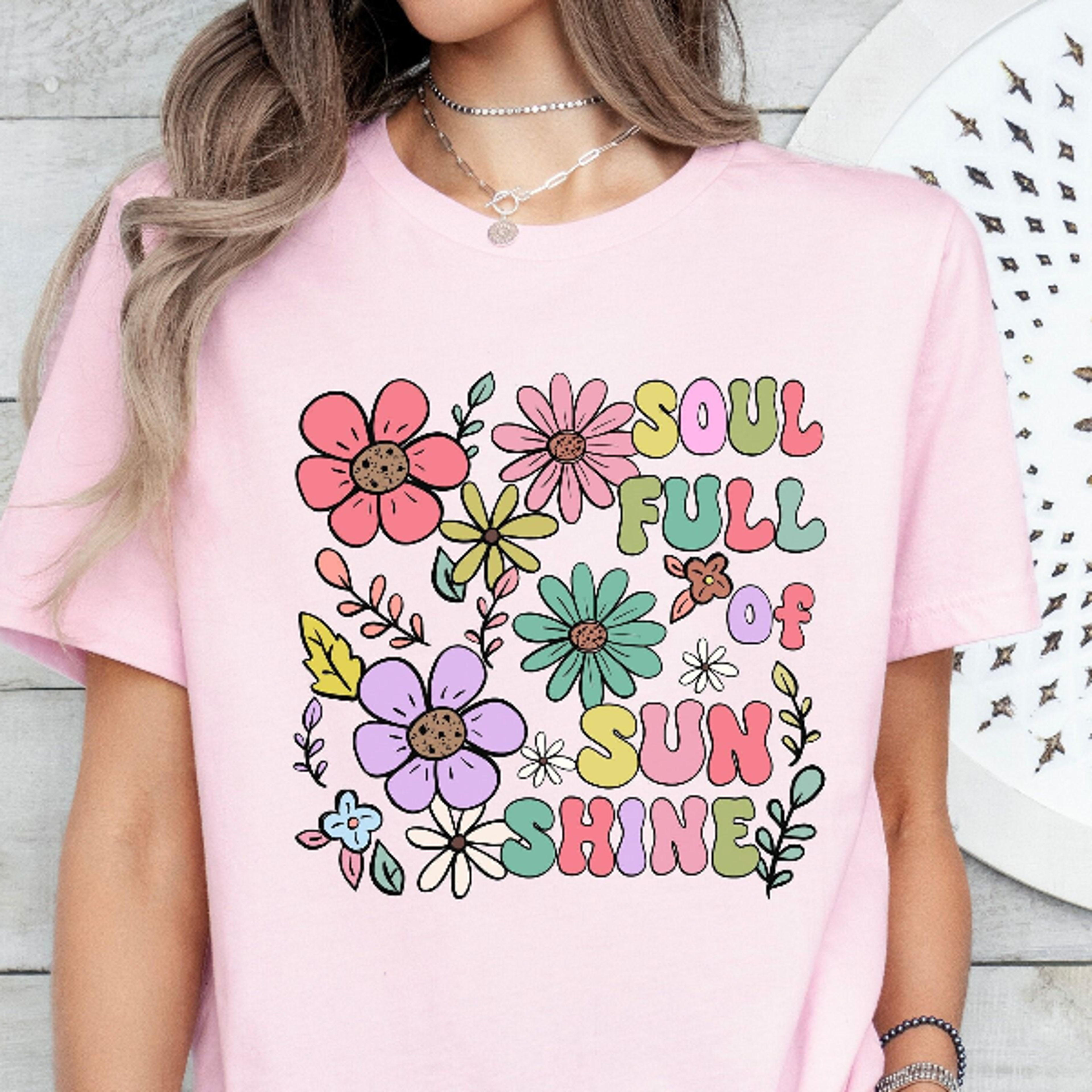 soul full of sunshine shirt, sunshine shirt, sunrise shirt, floral summer shirt, summer shirt, summer vibes shirt, summe