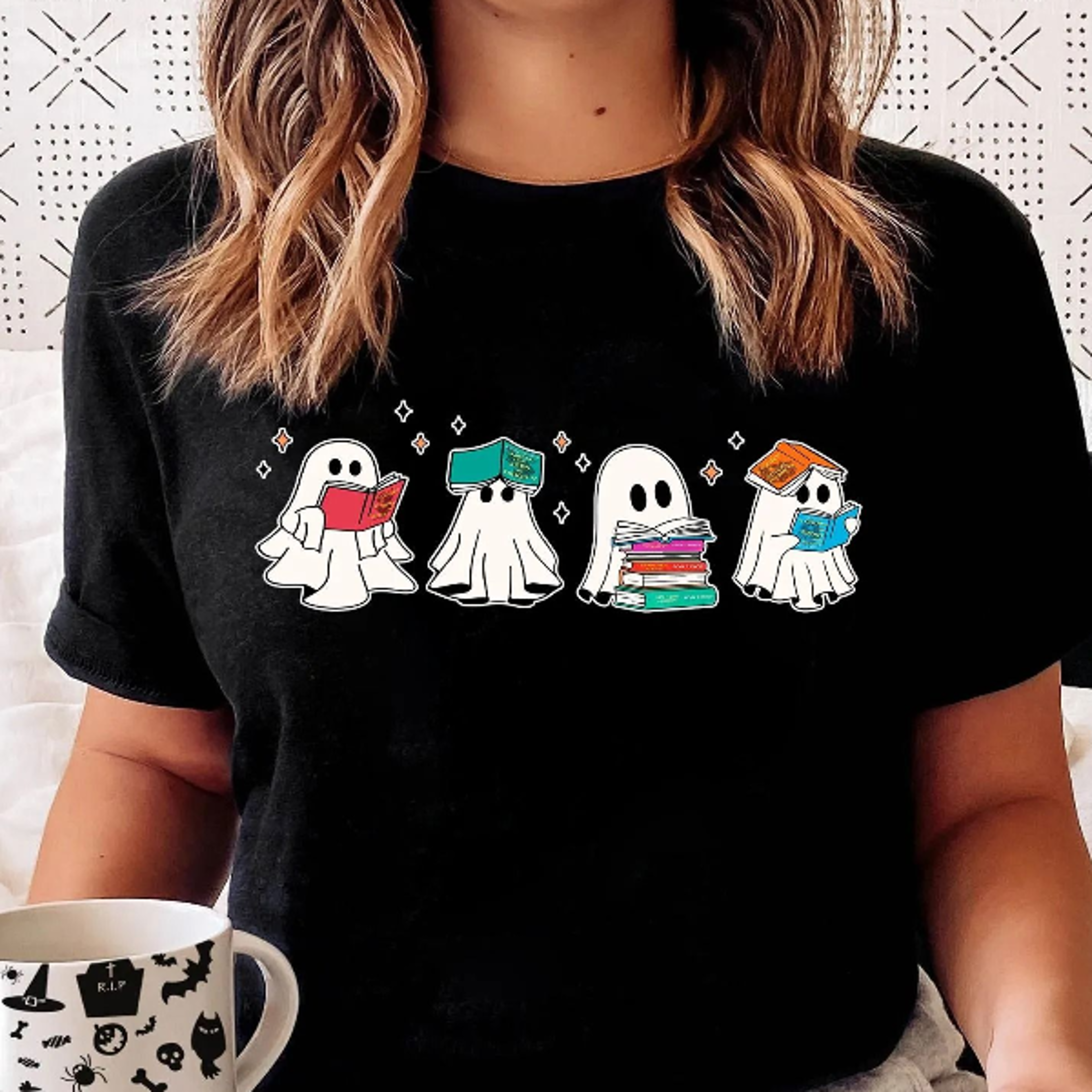 ghost reading shirt, bookish ghost shirt, book reader ghost, halloween shirt, book ghosts sweatshirt, book reader, hallo