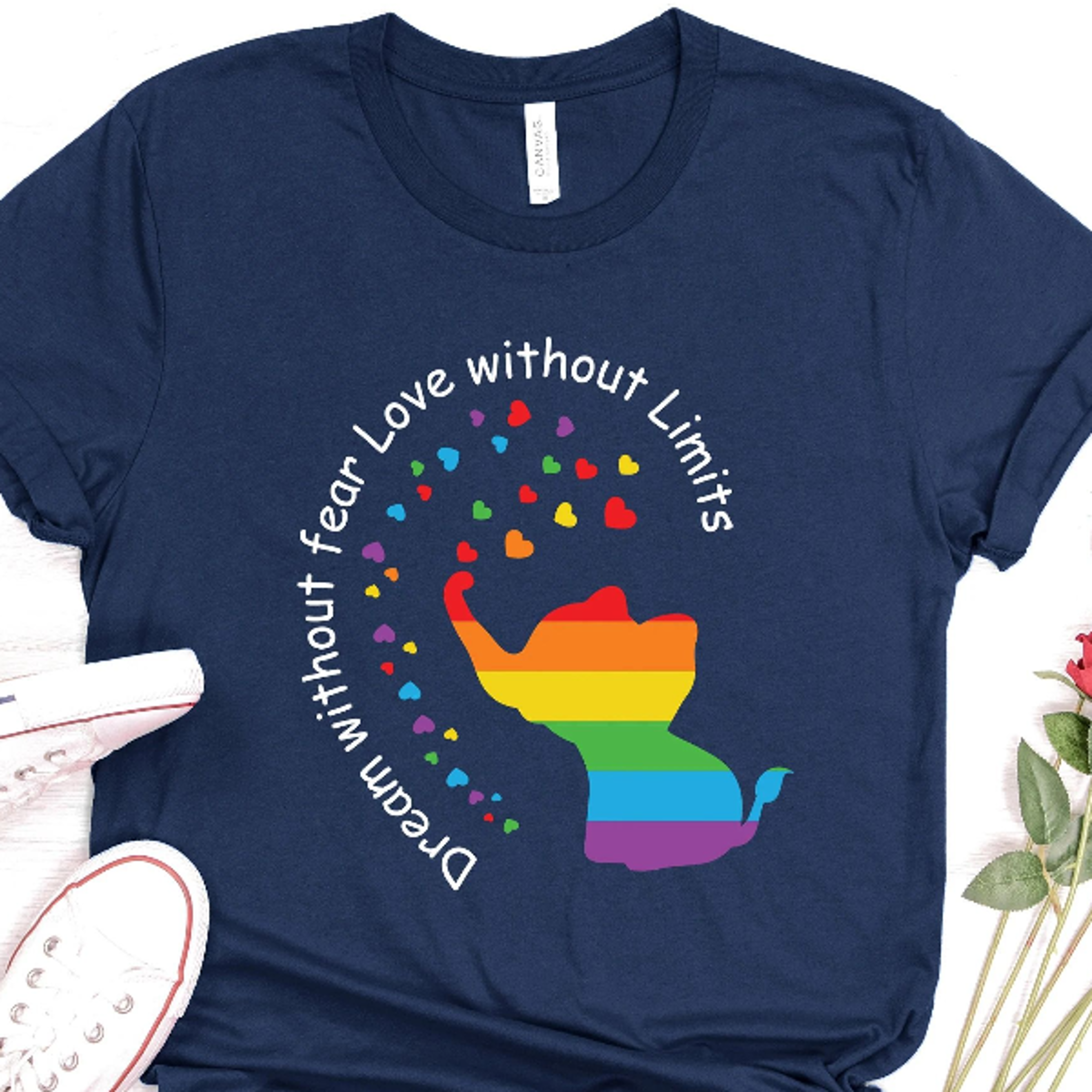dream without fear love without limits shirt,elephant pride shirt, trans pride shirt, pride shirt, pride month, lgbtq sh