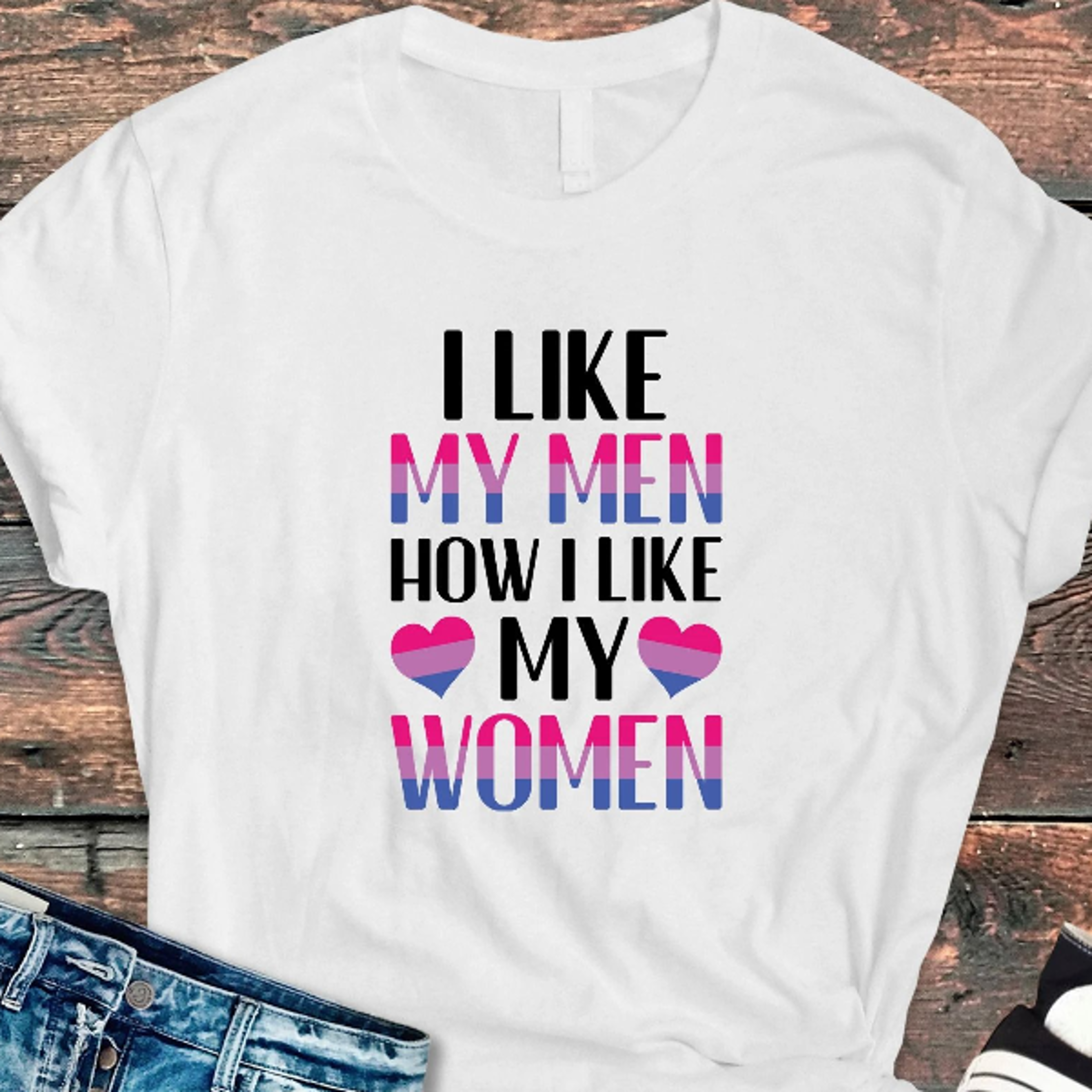 like my men how i like my women shirt, bisexual pride shirt, funny shirt, pride shirt, pride month, lgbtq shirt, anti ra
