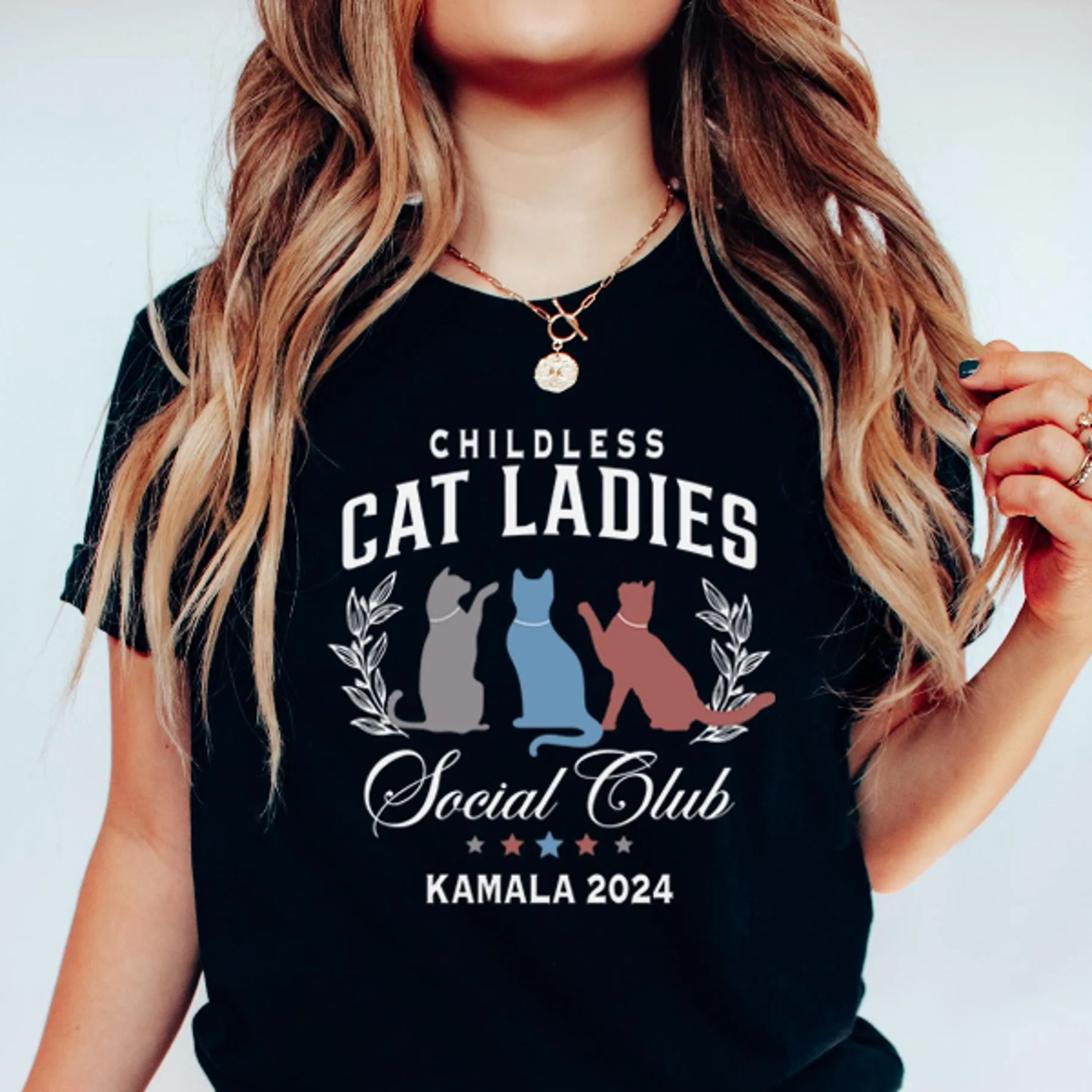 childless cat ladies social club shirt, kamala 2024 sweatshirt, kamala harris tshirt - madam vice president - harris wal