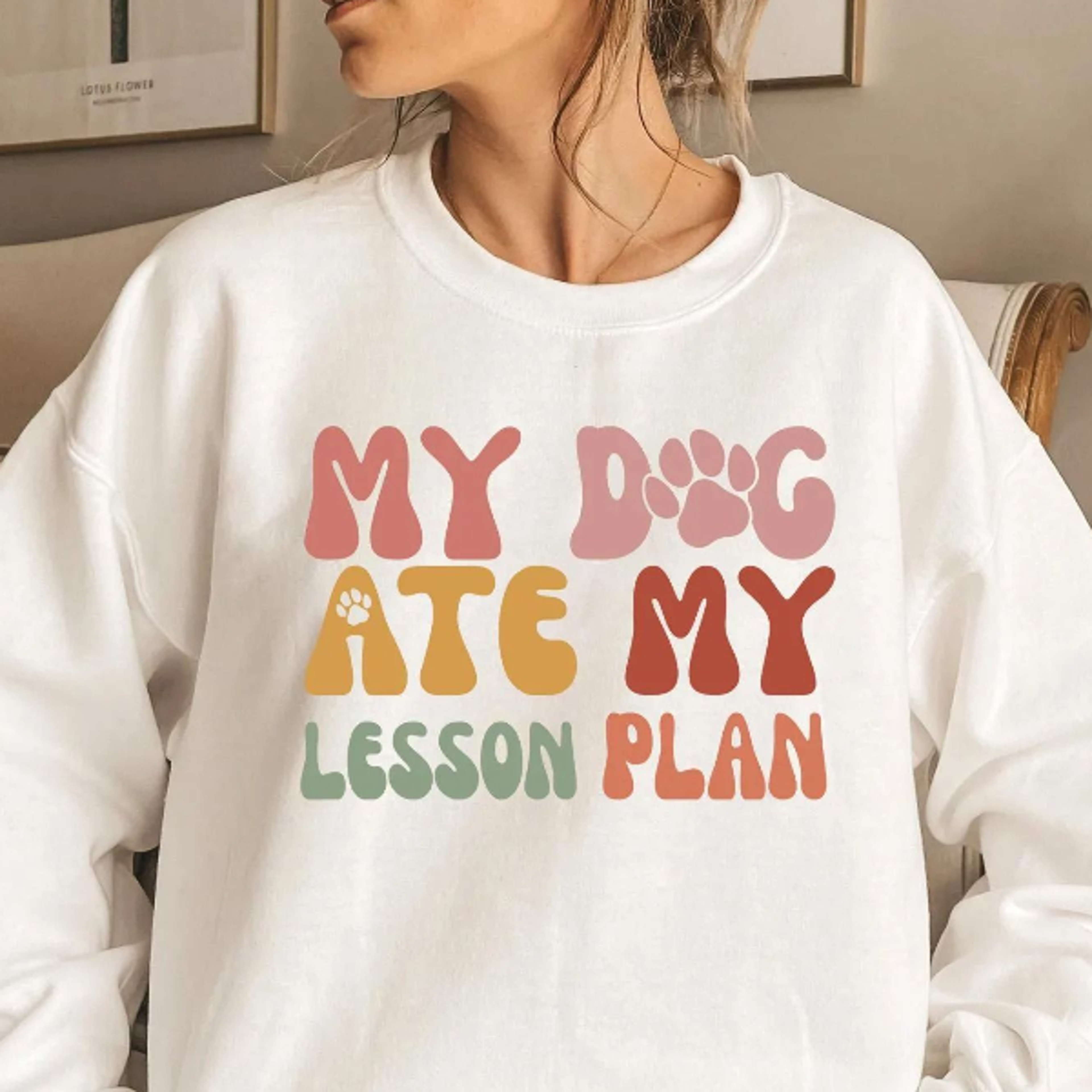 my dog ate my lesson plan shirt, teacher gift, school teacher shirt, teacher appreciation, dog mom shirt, pet lover teac