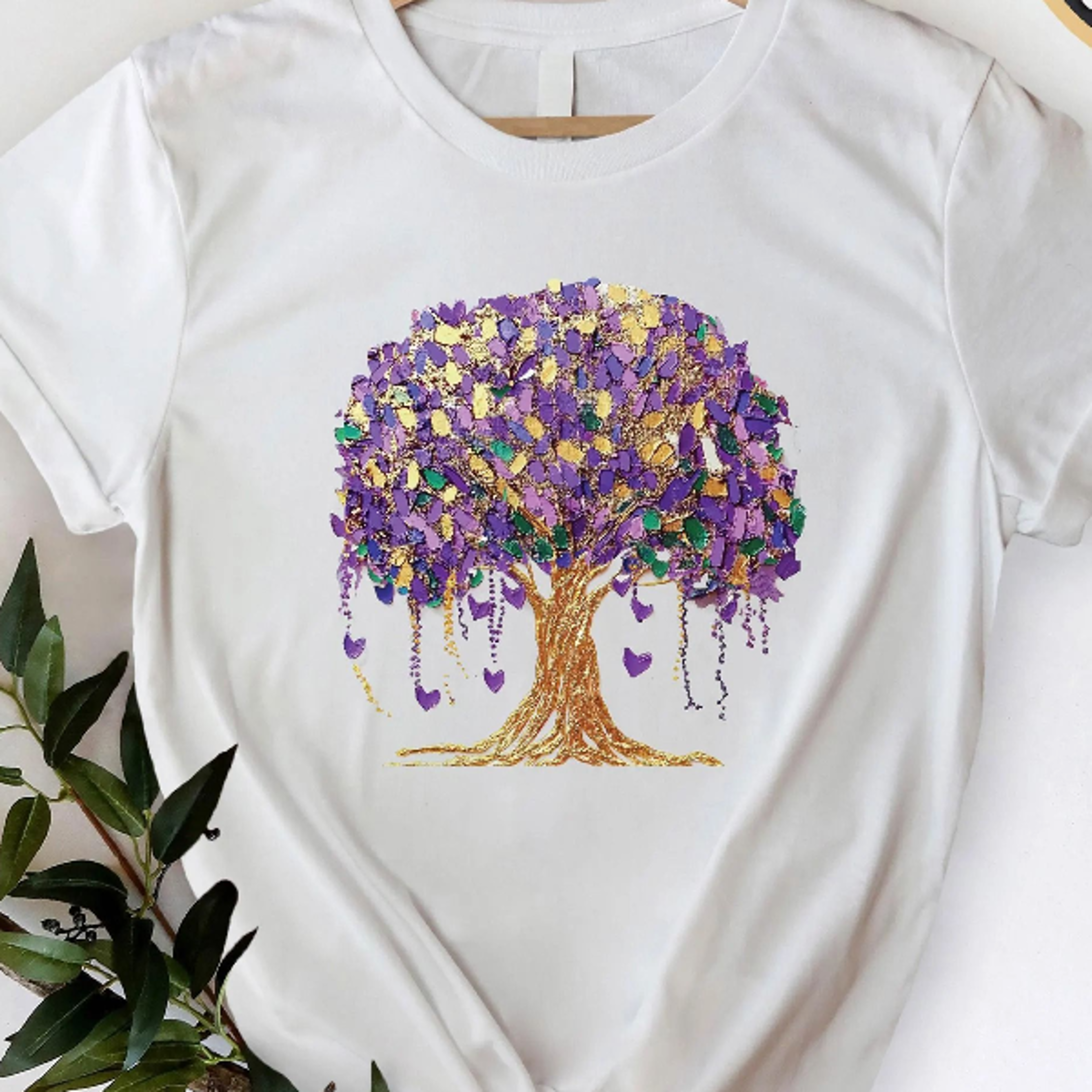 mardi gras tree shirt, louisiana carnival t-shirt, festive parade graphic tee
