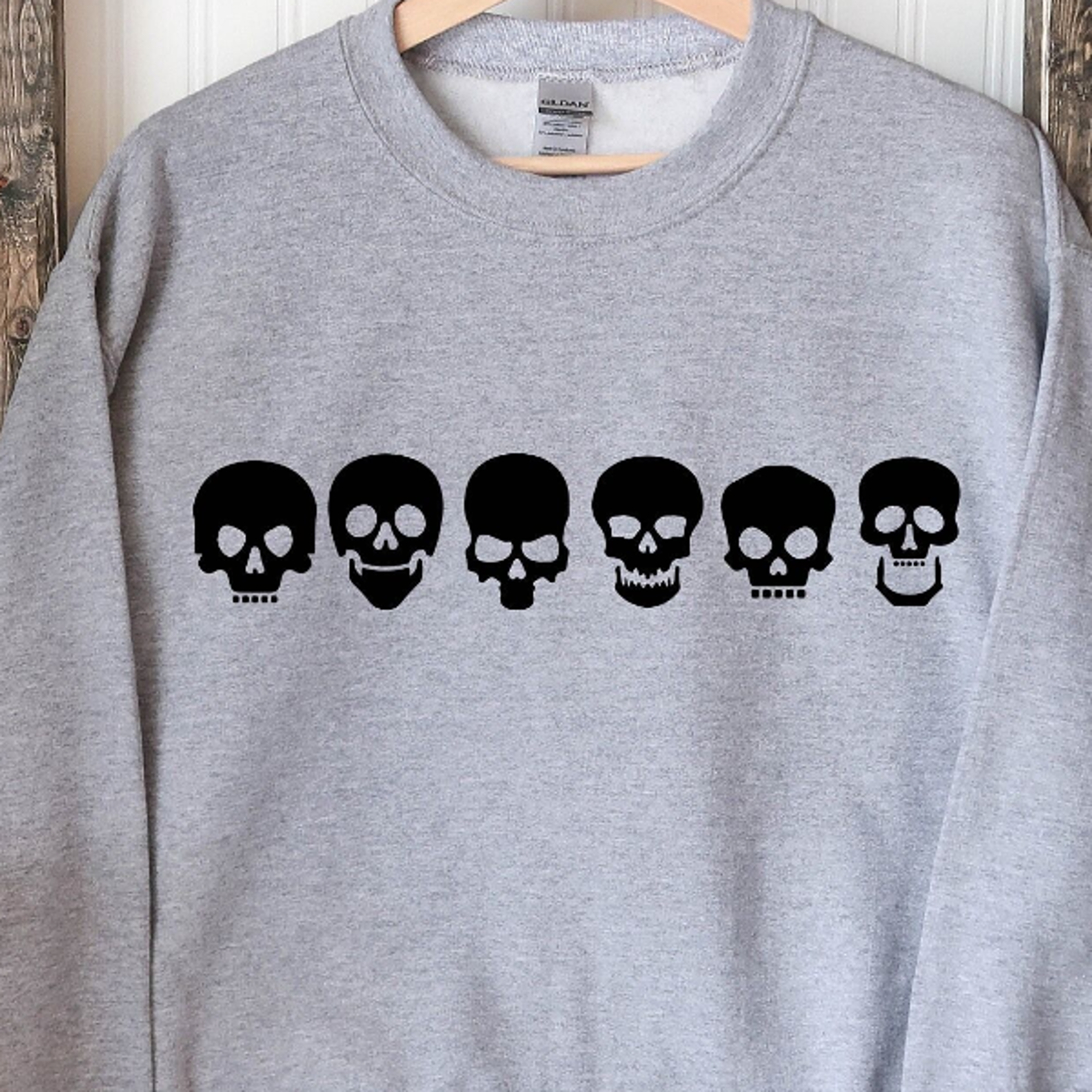 skeleton evolution sweatshirt, funny skull halloween goth crewneck