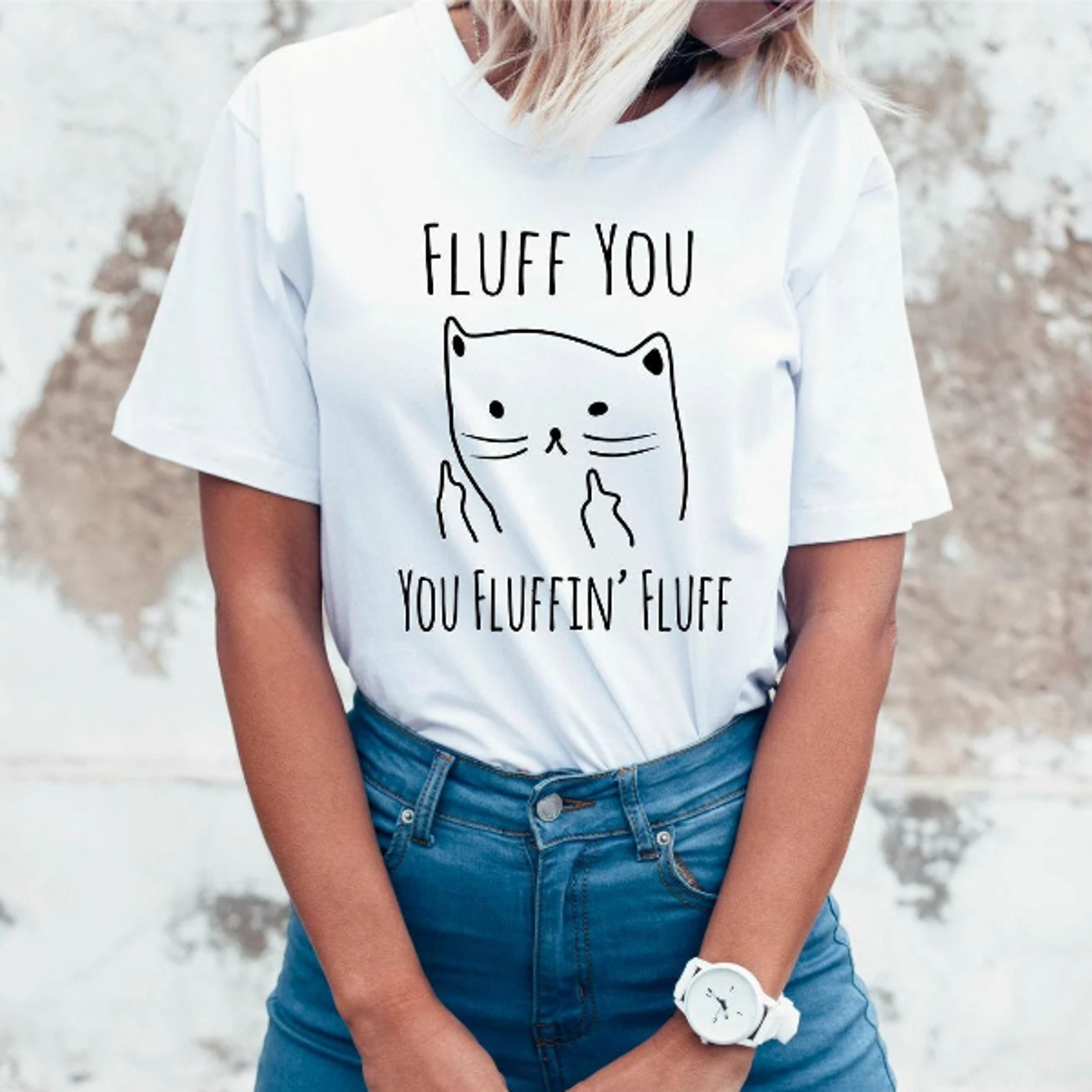 fluff you you fluffin' fluff t-shirt, cat t-shirt, funny cat shirt, cat lover t-shirt, crazy cat lady t-shirt, unisex cr