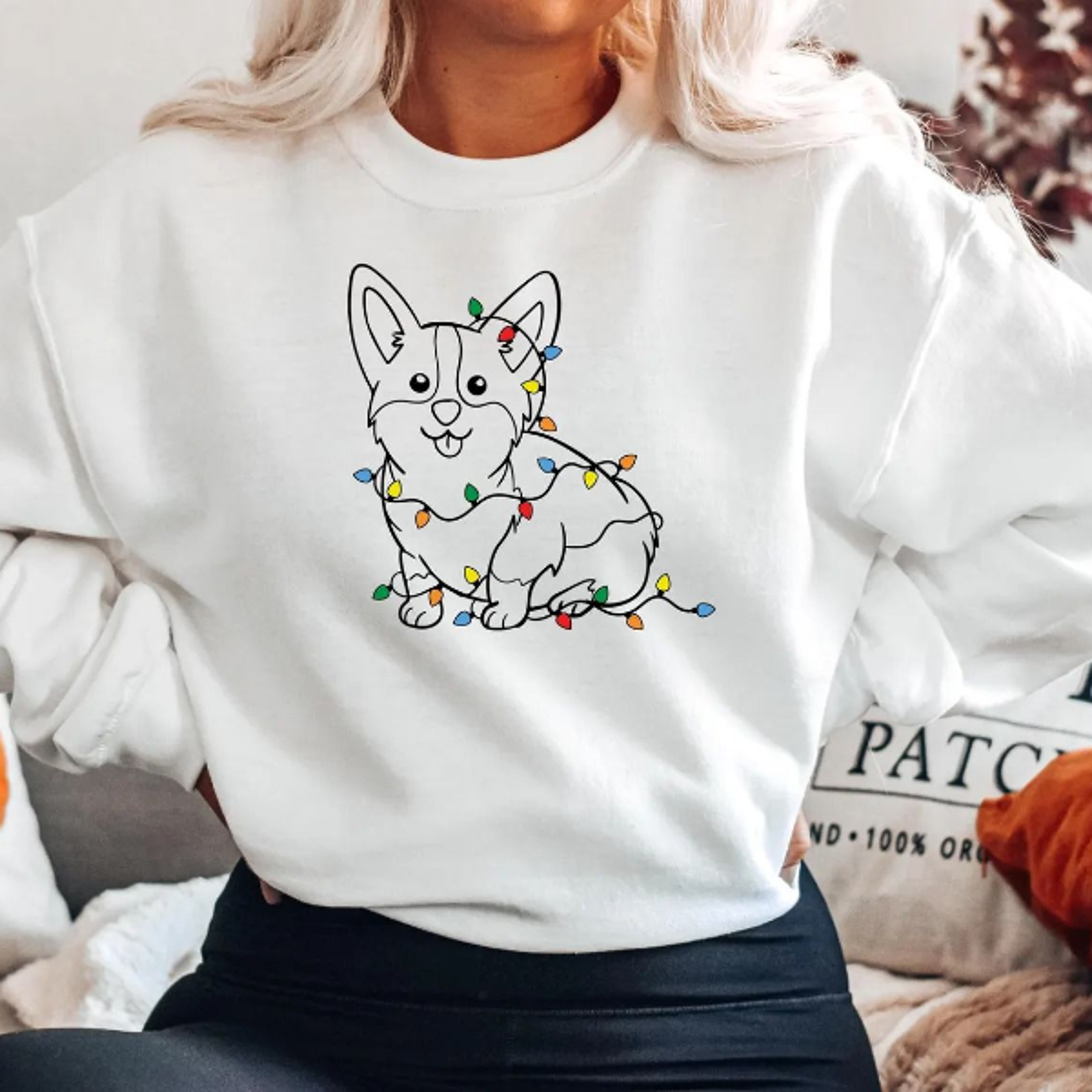 corgi christmas sweatshirt, christmas corgi shirt, cute dog mom sweatshirt, dog lover family gift, womens christmas shir