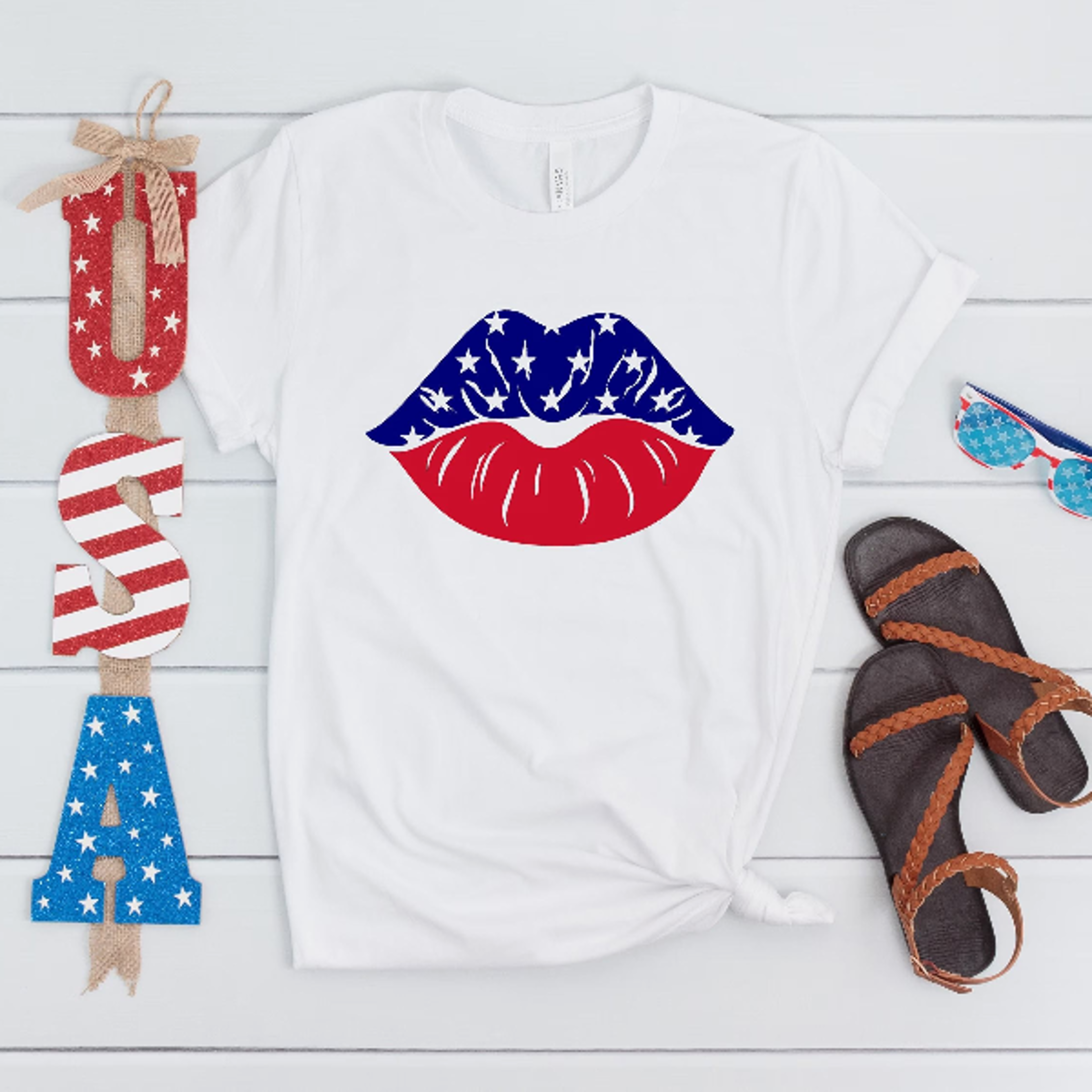 red white blue american lips shirt, 4th of july shirt, fourth of july shirt, patriotic shirt, merica shirt, america, mem